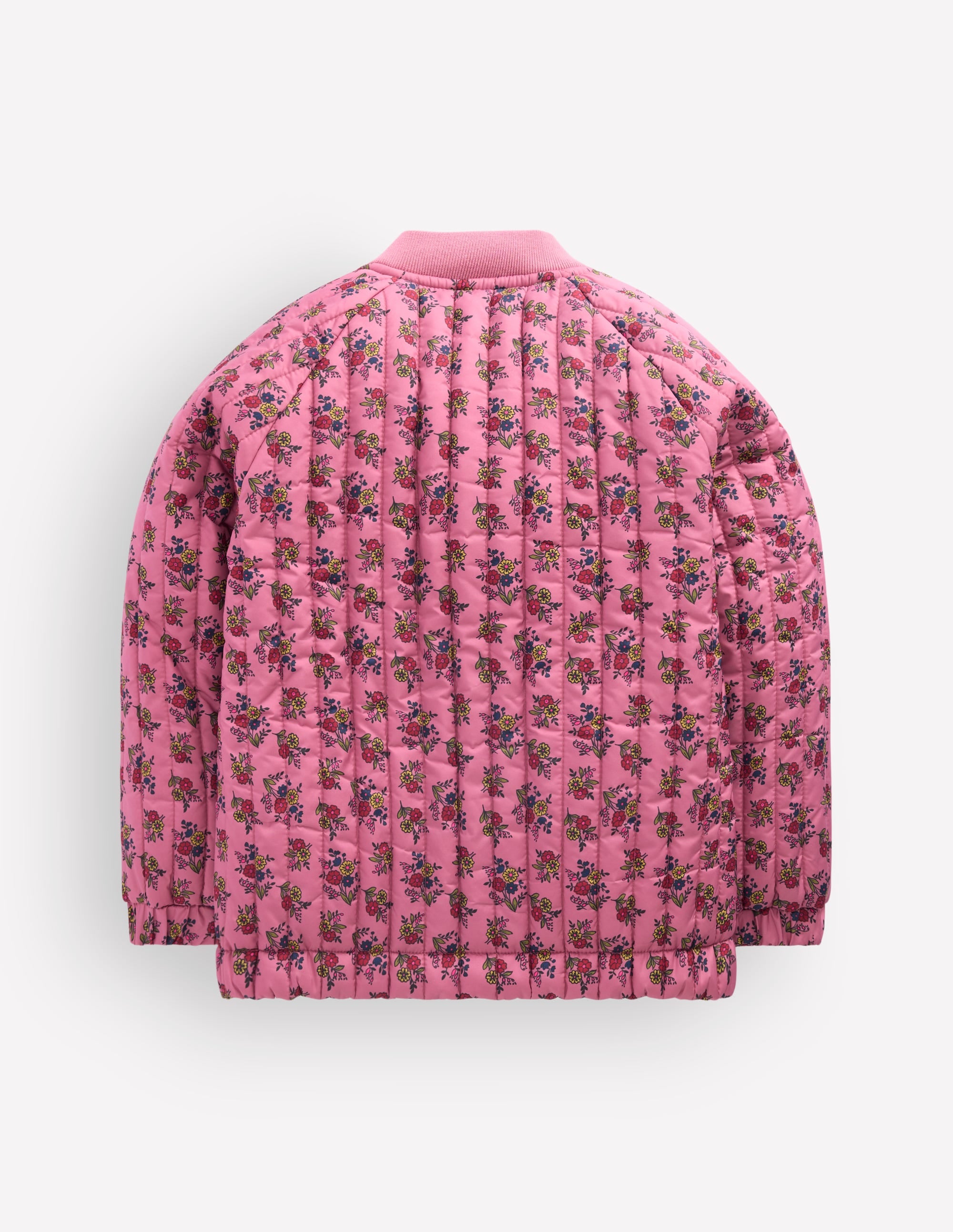 Gesteppte Bomberjacke-Vintage-Rosa Sprießender Garten - Image 2