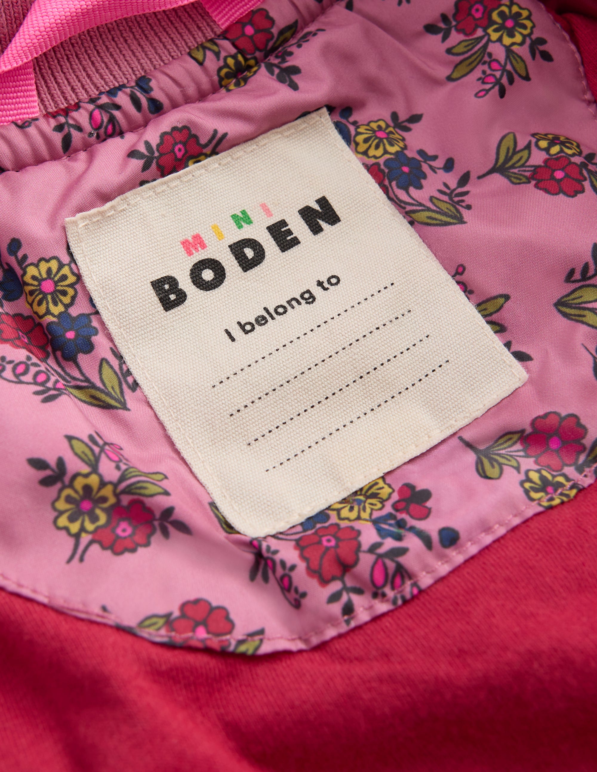 Gesteppte Bomberjacke-Vintage-Rosa Sprießender Garten - Image 4