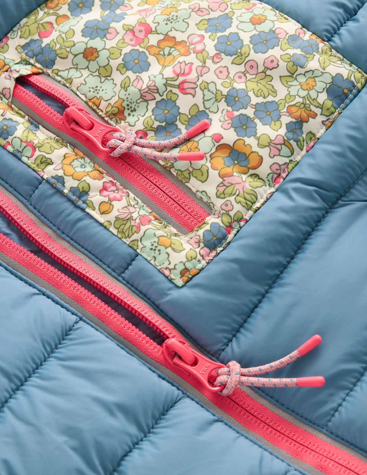 Bequem verstaubare, wattierte Jacke-Blau - Image 5