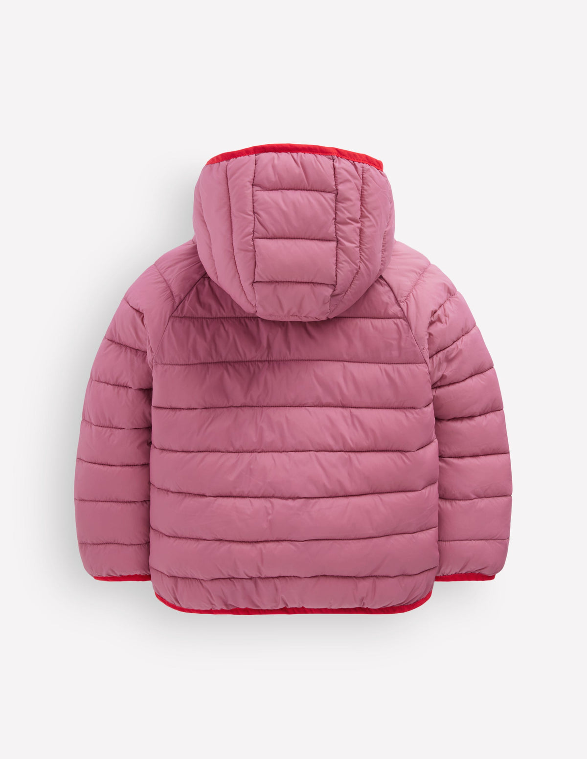 Bequem verstaubare, wattierte Jacke-Rosa Heide-4