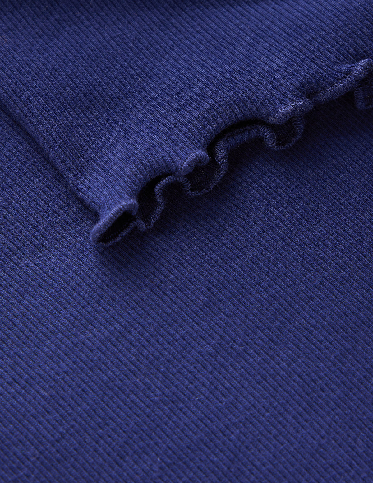 Geripptes T-Shirt-Schuluniform-Marineblau-3