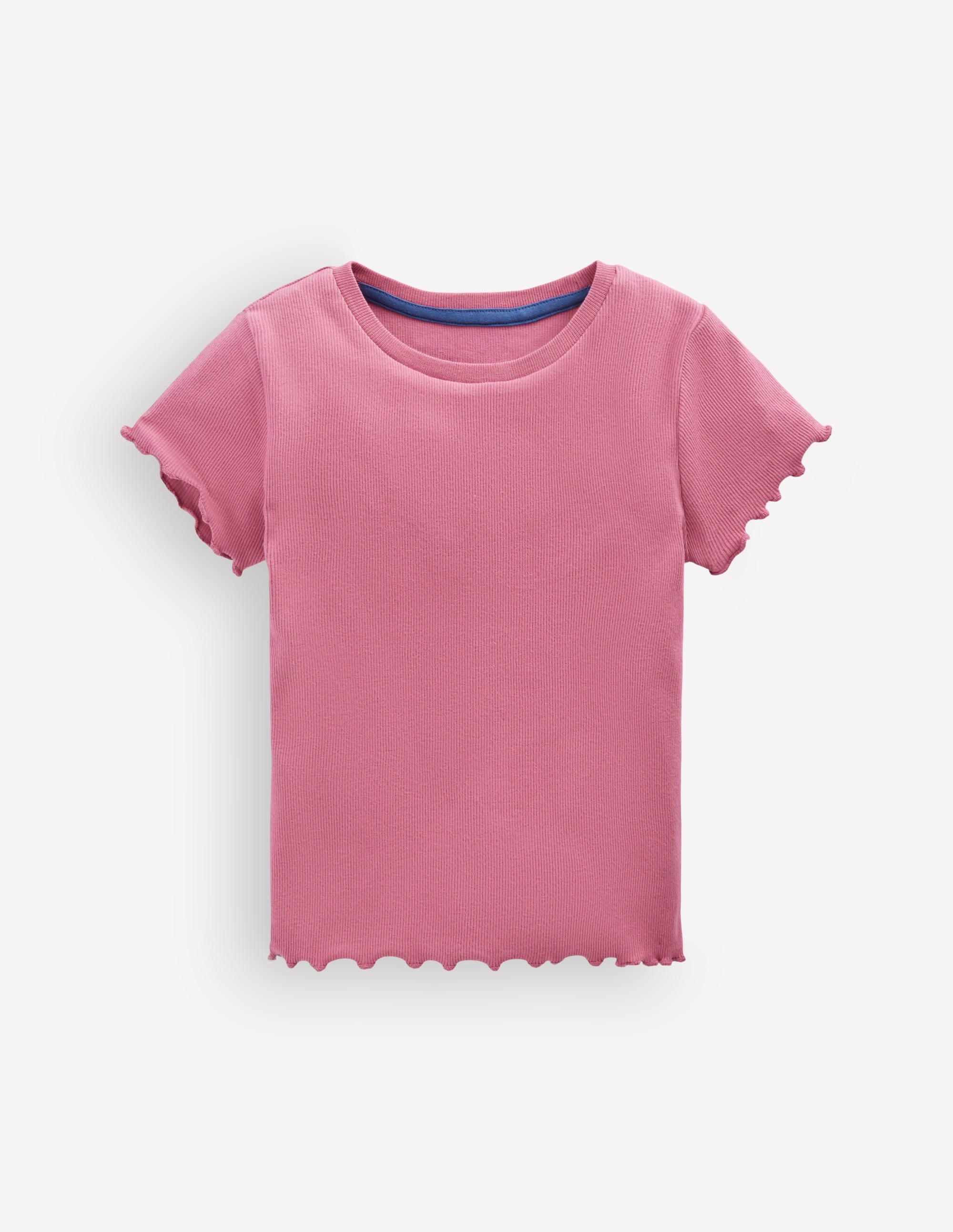 Geripptes T-Shirt-Rosa Heide - Image 1