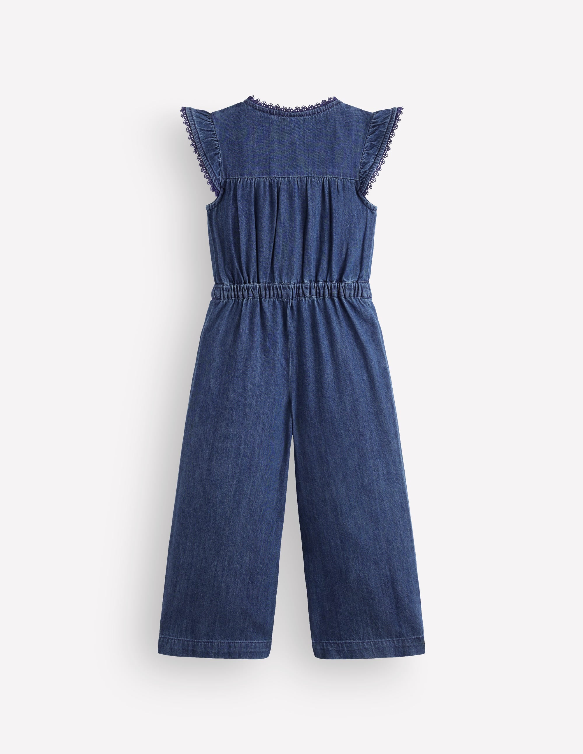 Jumpsuit aus Denim mit Flatterärmeln-Medium Vintage - Image 5