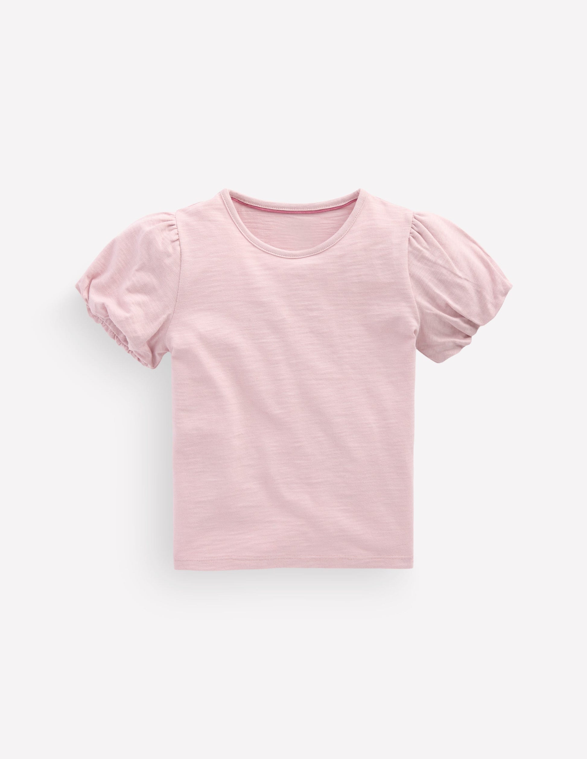 Jerseyoberteil mit Puffärmeln-Rosa Heide-1