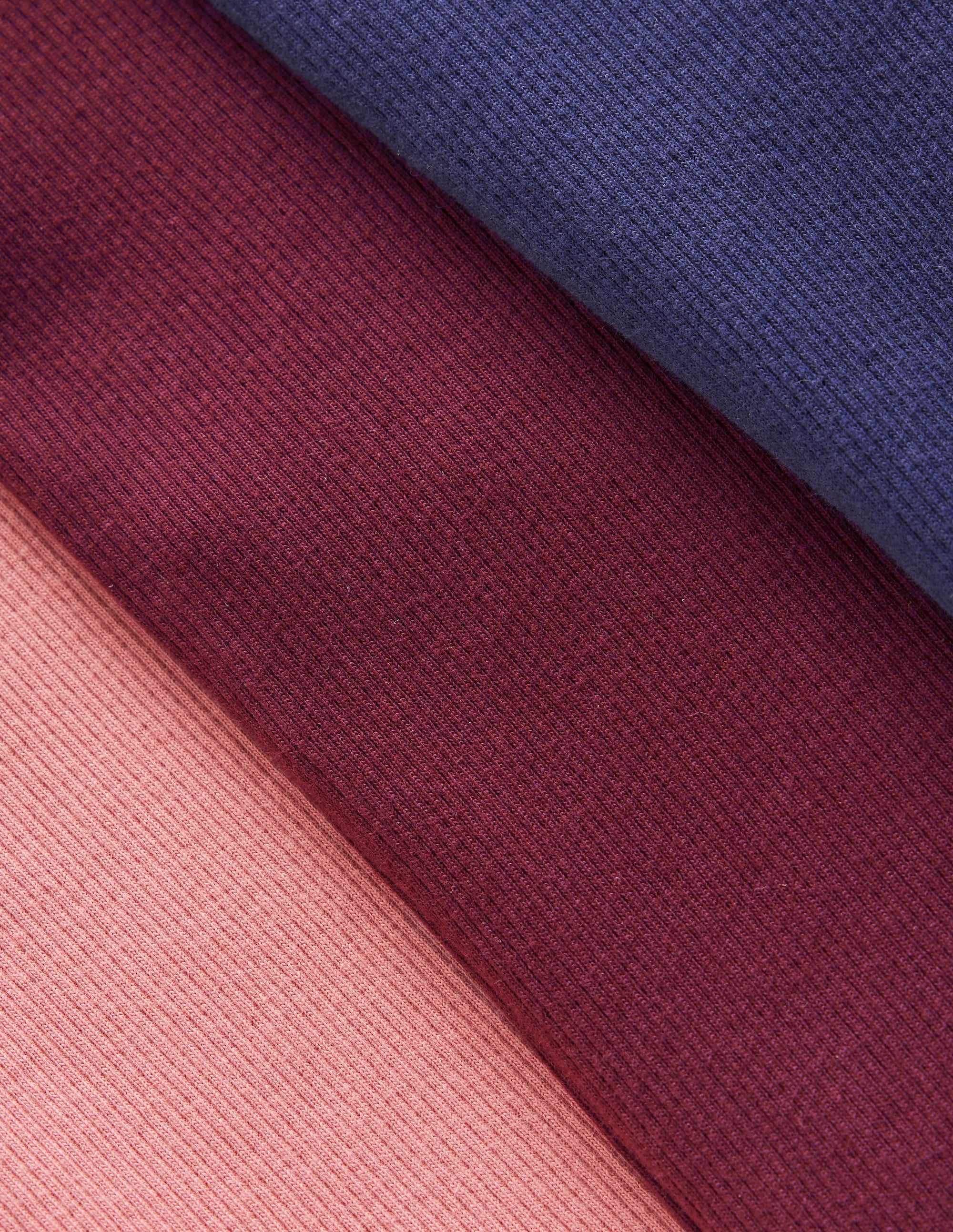 Gerippte, ausgestellte Leggings im 3er-Pack-Bunt - Image 3
