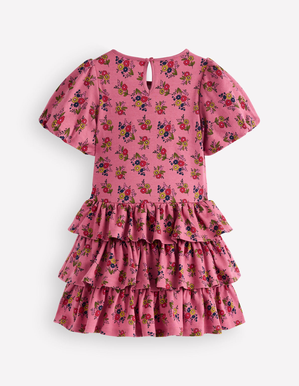 Jerseykleid mit Rüschenrock-Kirschblütenrosa Blumensträuße - Image 2