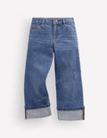 Jean droit à revers-Vintage moyen