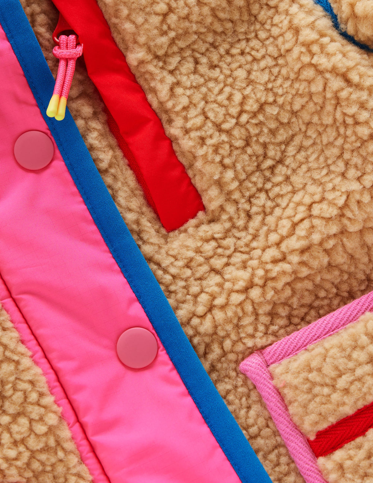 Fun Borg Mix Fleece-Rainbow Trim Borg-3