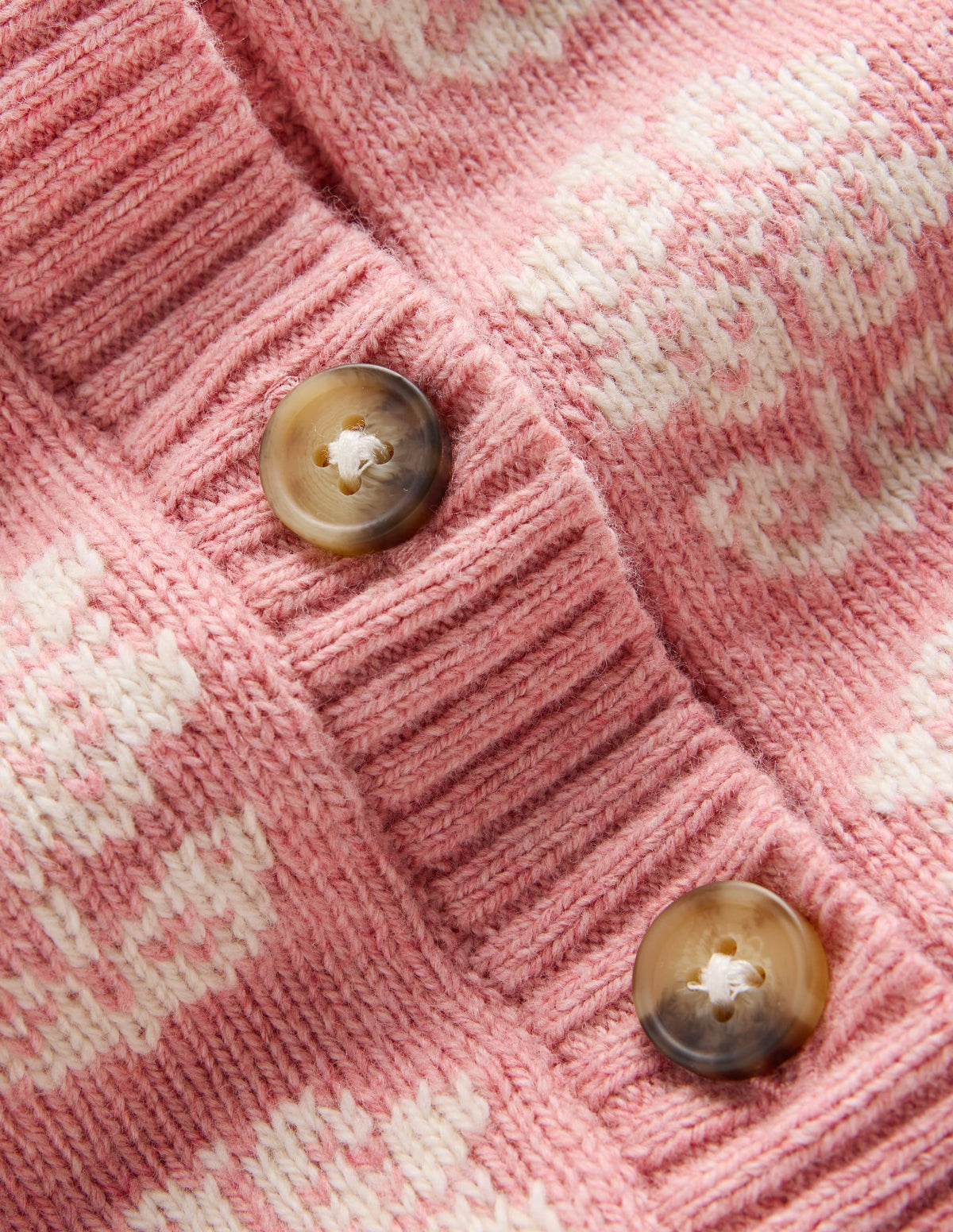 Lustige Strickjacke-Kirschblütenrosa Meliert-3