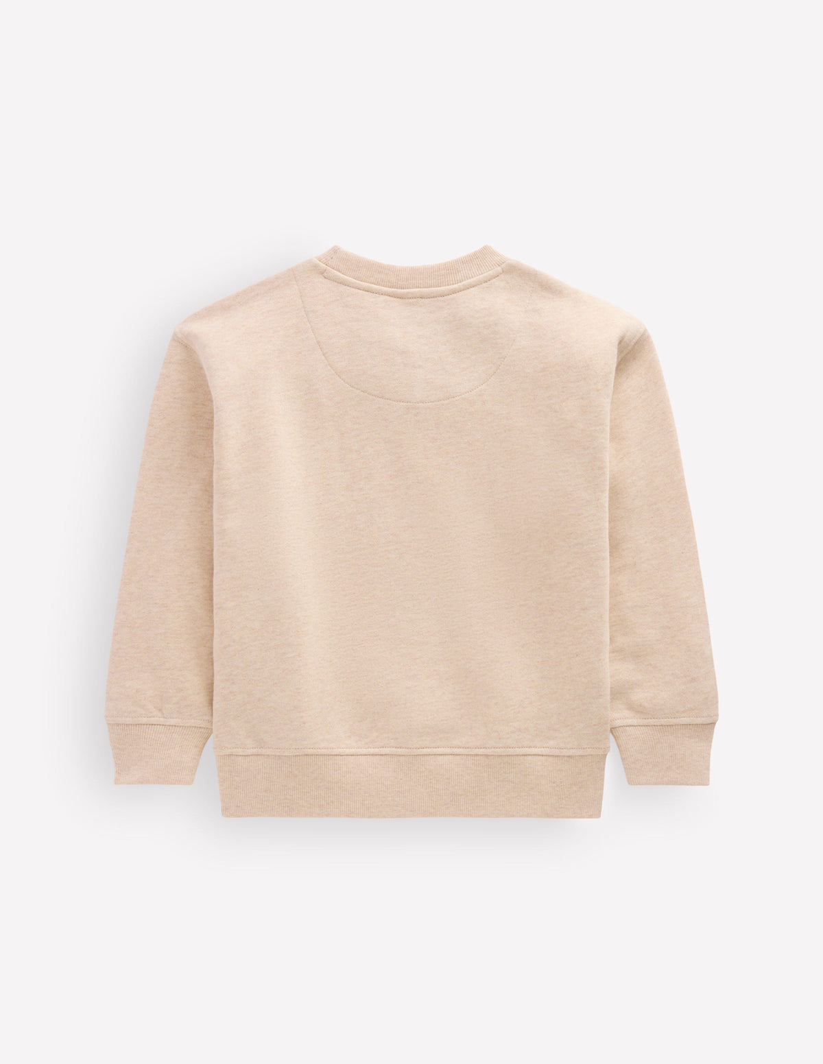 Sweatshirt mit lockerem Einsatz-Haferbeige Meliert Patchwork-Blumenmuster - Image 2