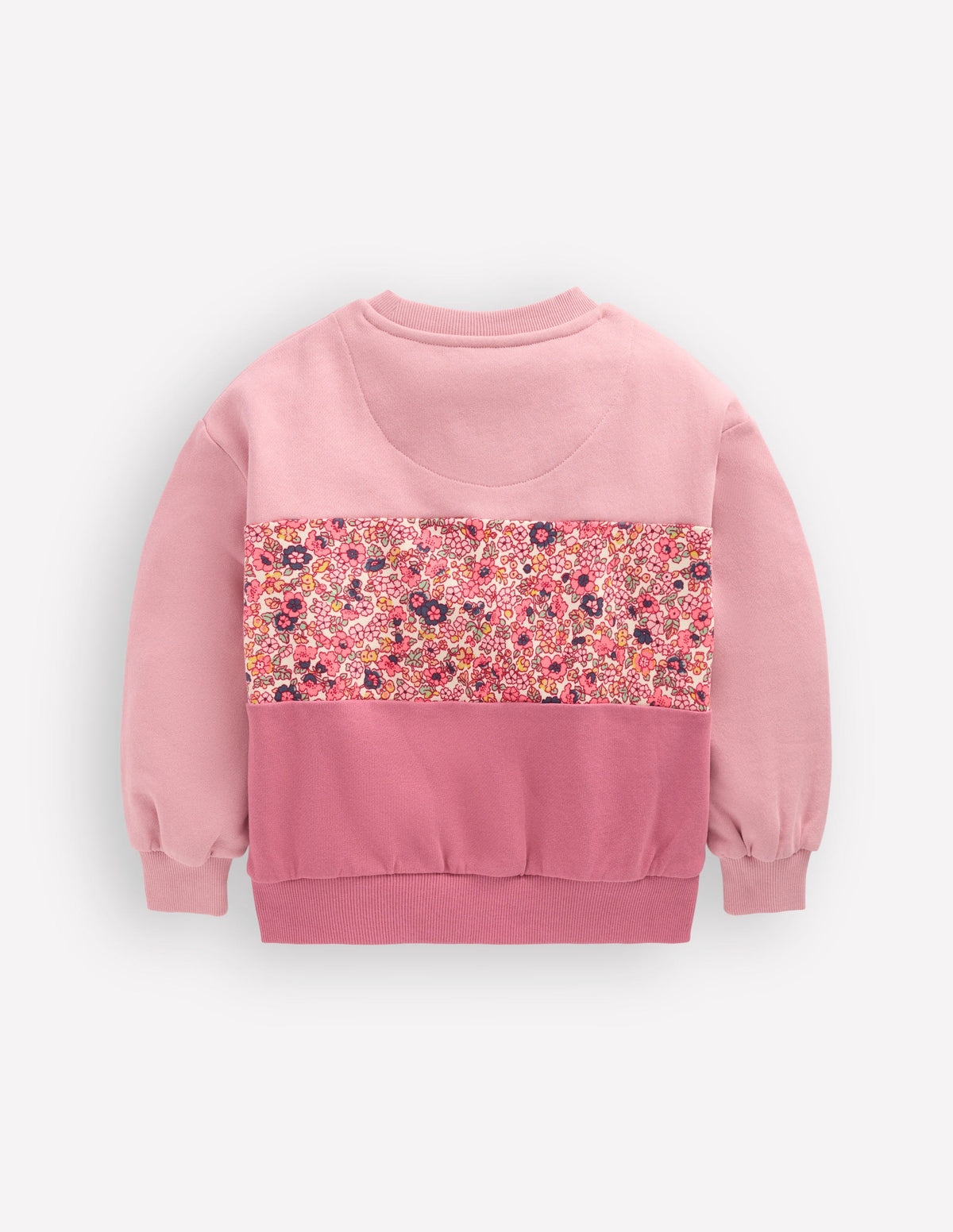 Sweatshirt mit lockerem Einsatz-Kirschblütenrosa, Blumen - Image 2