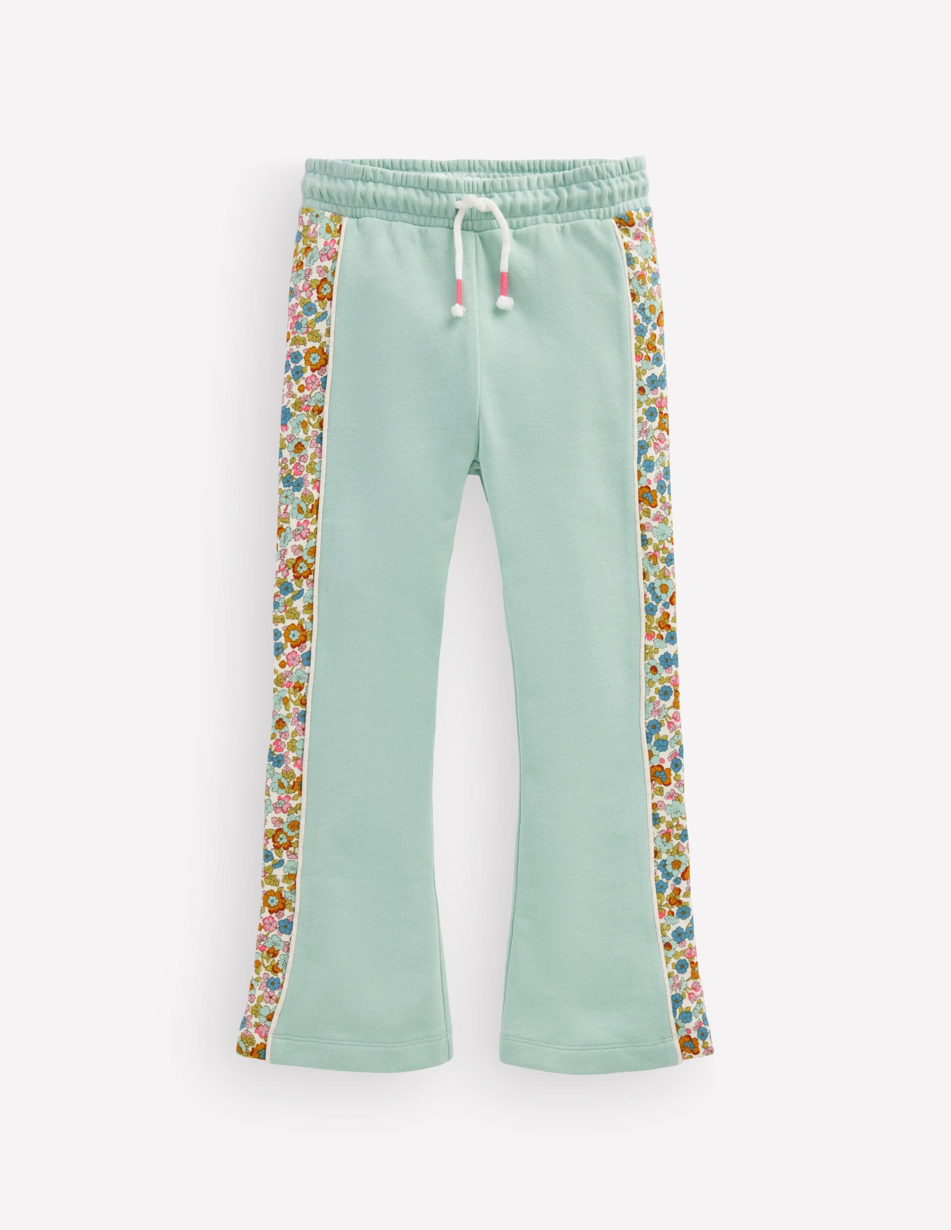 Bas de jogging évasé-Motif floral bleu Cornouailles-1