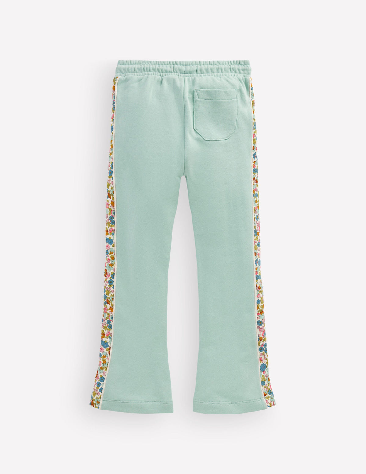 Bas de jogging évasé-Motif floral bleu Cornouailles-2