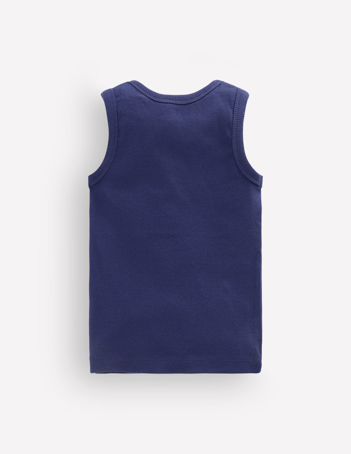 Geripptes Henley-Top-Schuluniform-Marineblau - Image 2