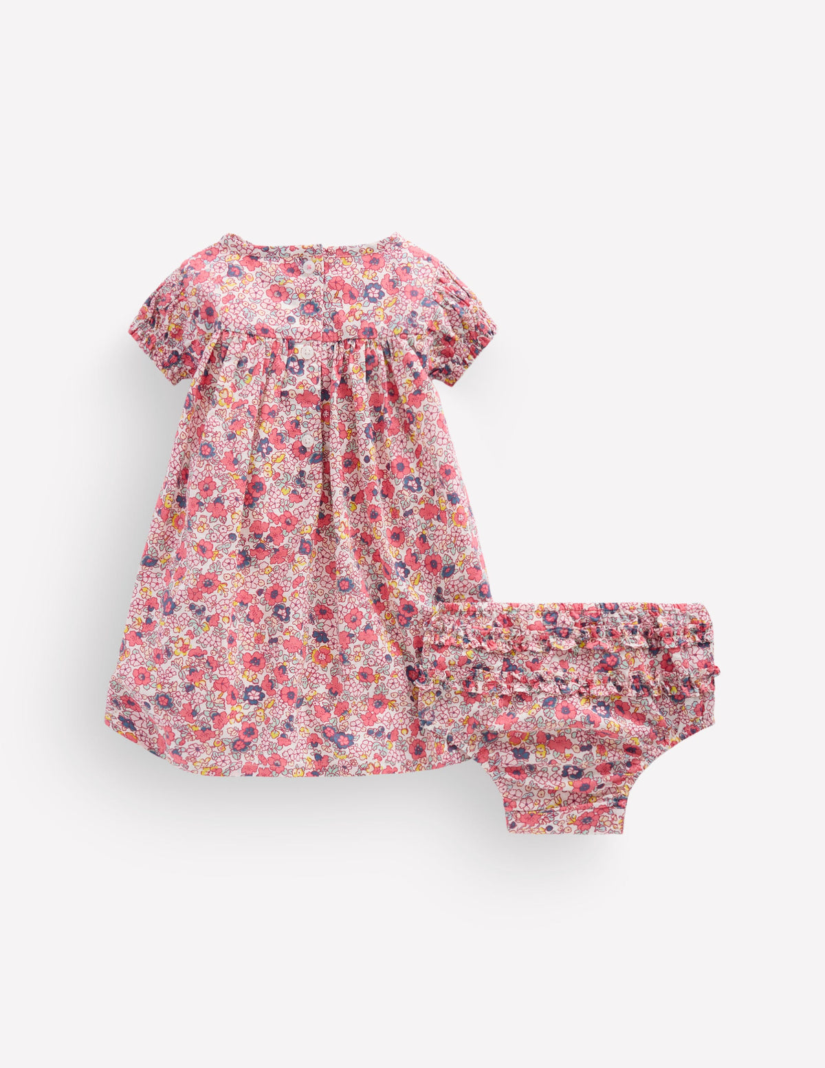 Gathered Woven Dress-Multi Ditsy Floral - Image 2