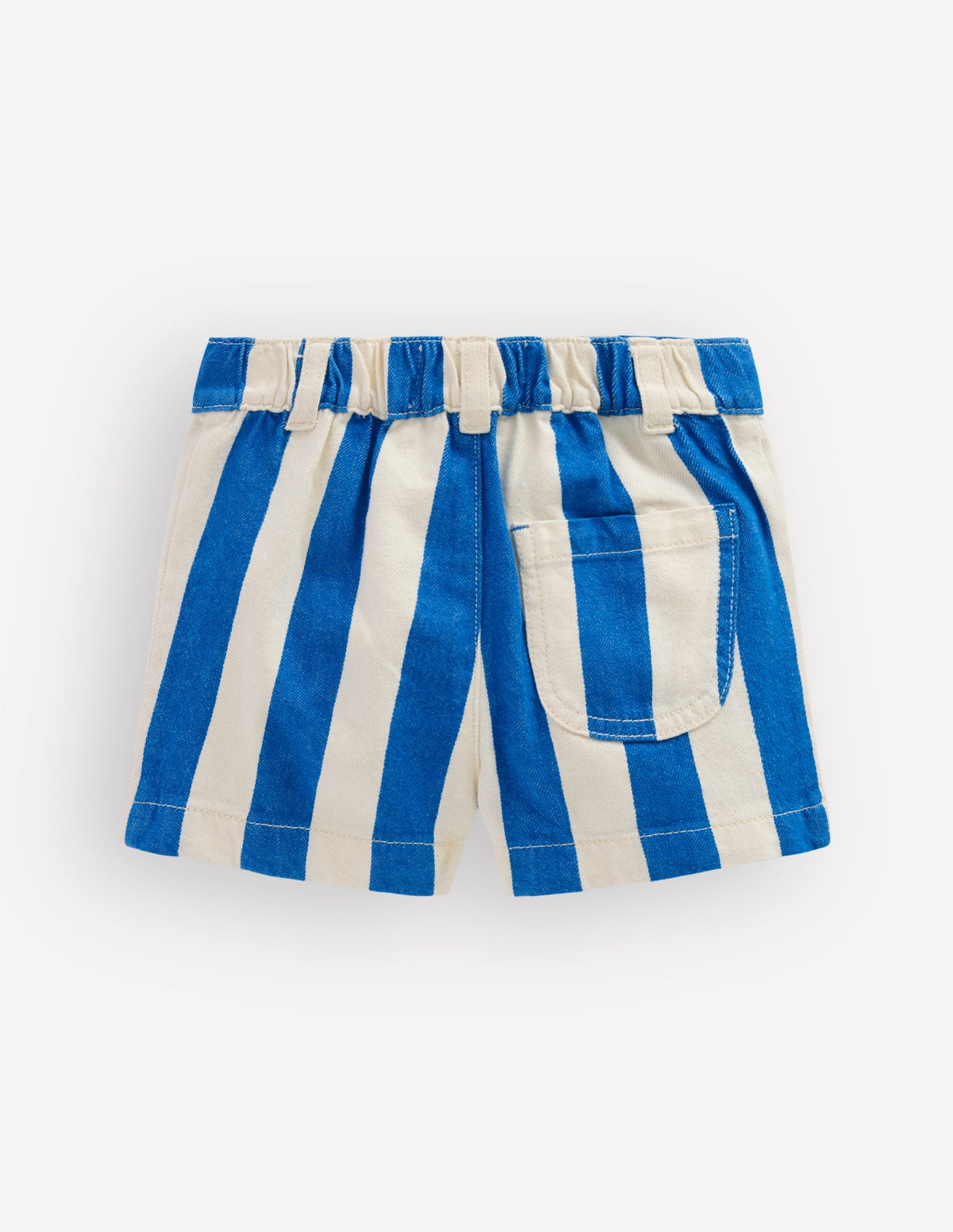 Shorts mit aufgesetzten Taschen-Eisvogelblau/Naturweiß - Image 4