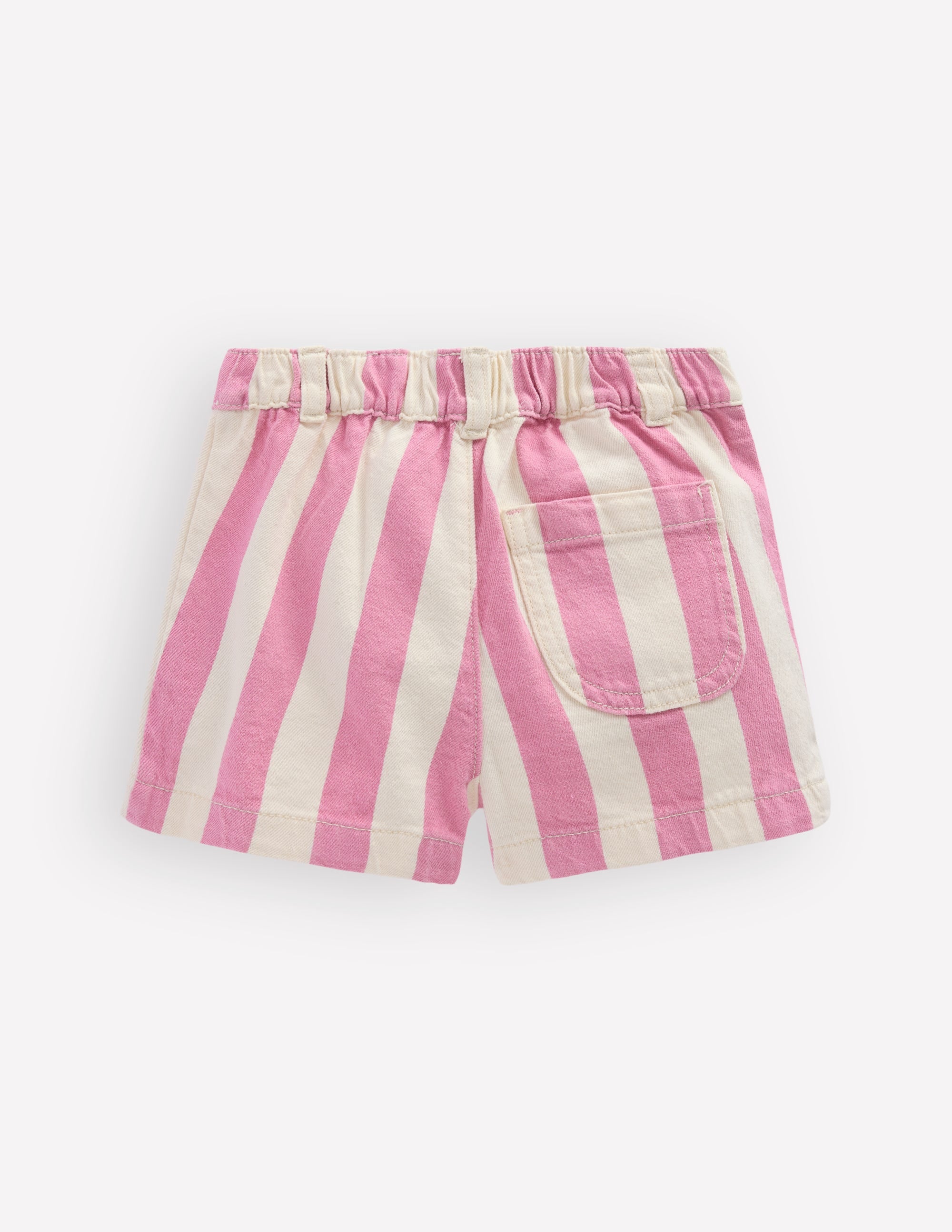 Shorts mit aufgesetzten Taschen-Rosa mit Streifen - Image 2