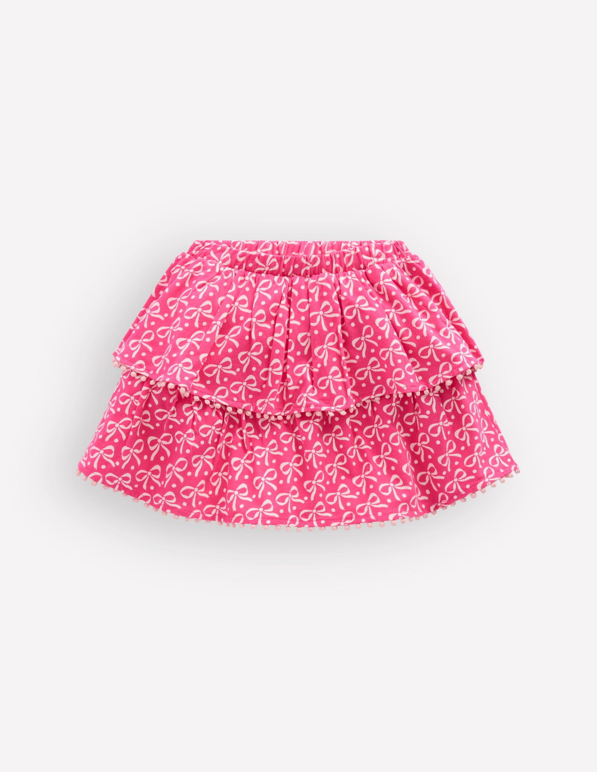 Ruffle Jersey Skort-Pink Ribbon - Image 1