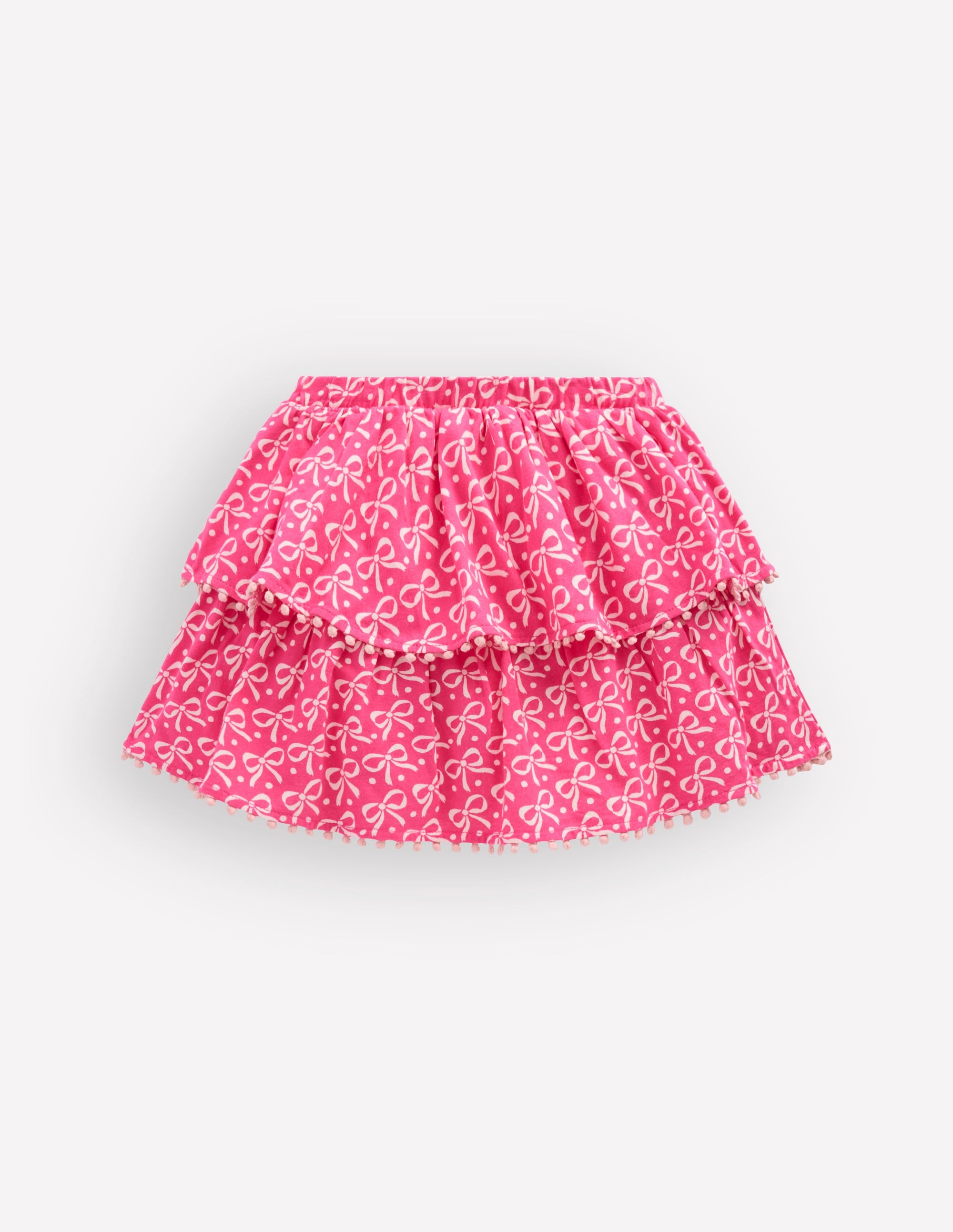 Ruffle Jersey Skort-Pink Ribbon - Image 2