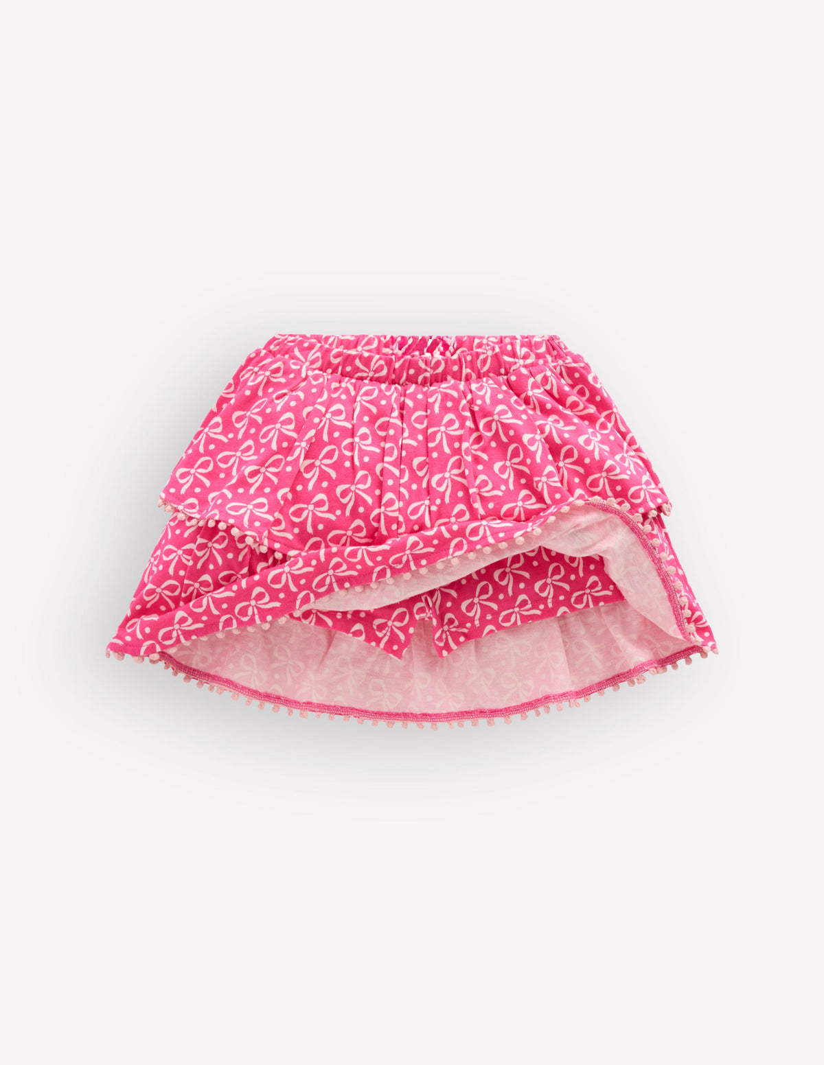 Ruffle Jersey Skort-Pink Ribbon - Image 4