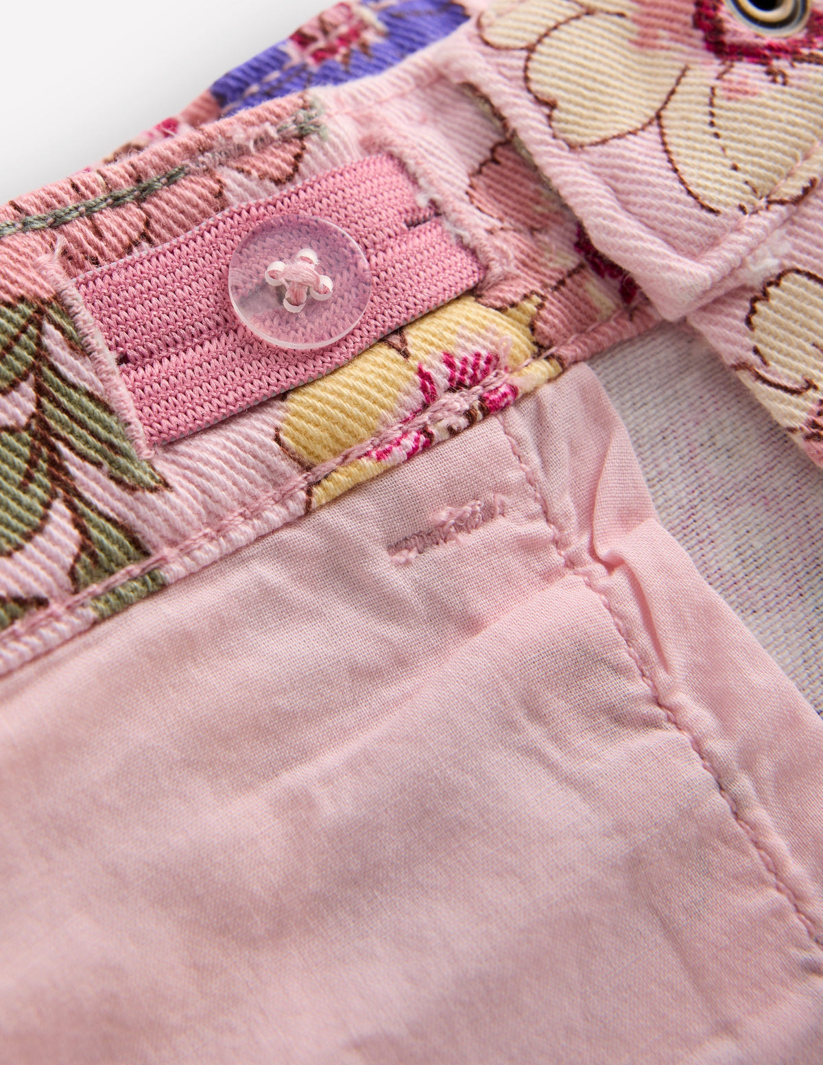 Jeans mit weitem Bein-Rosa Blumenmuster - Image 4