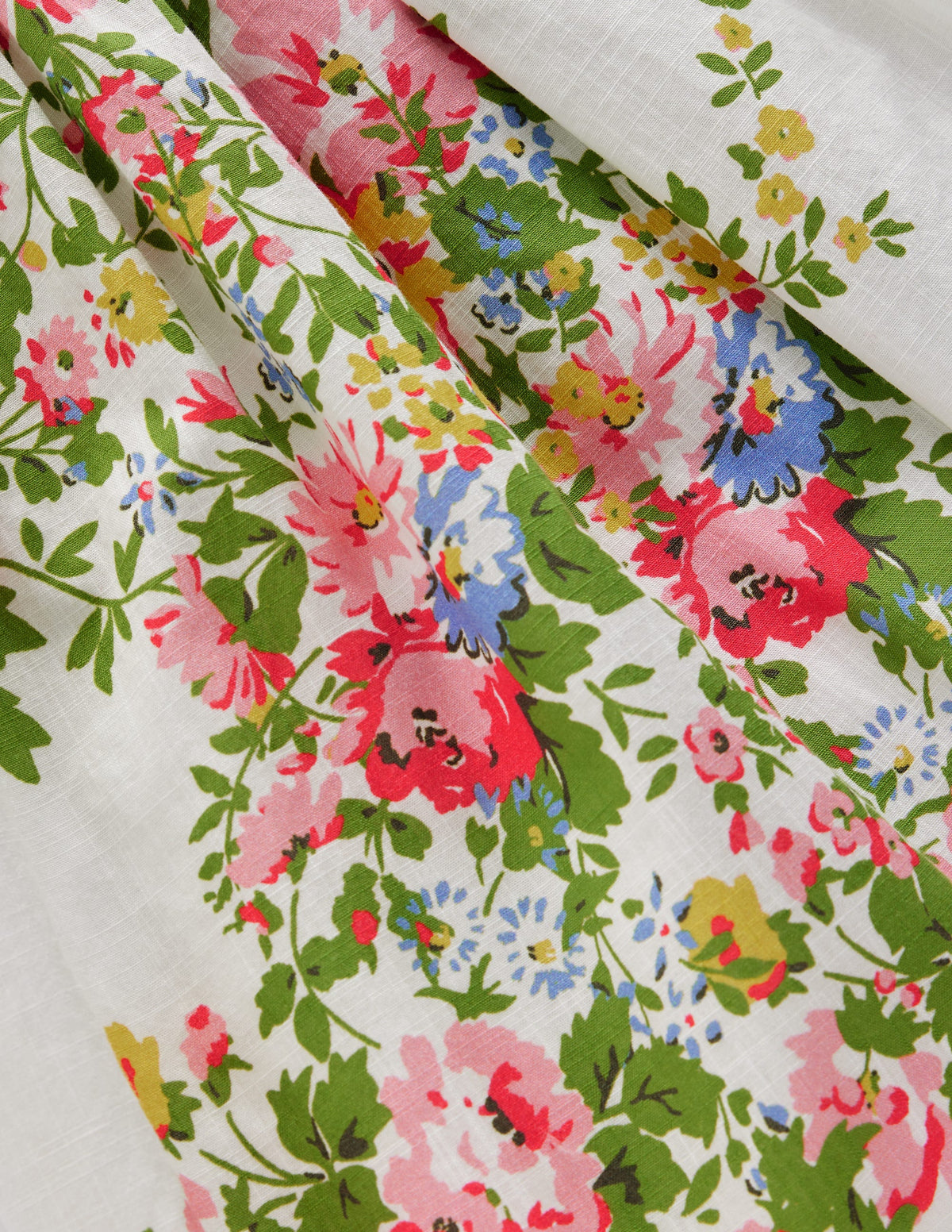 Robe dʼété Annalisa tournoyante-Motif floral ivoire doux-3
