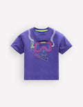 Easy T-Shirt mit Applikation-Blauregen Schnorchel