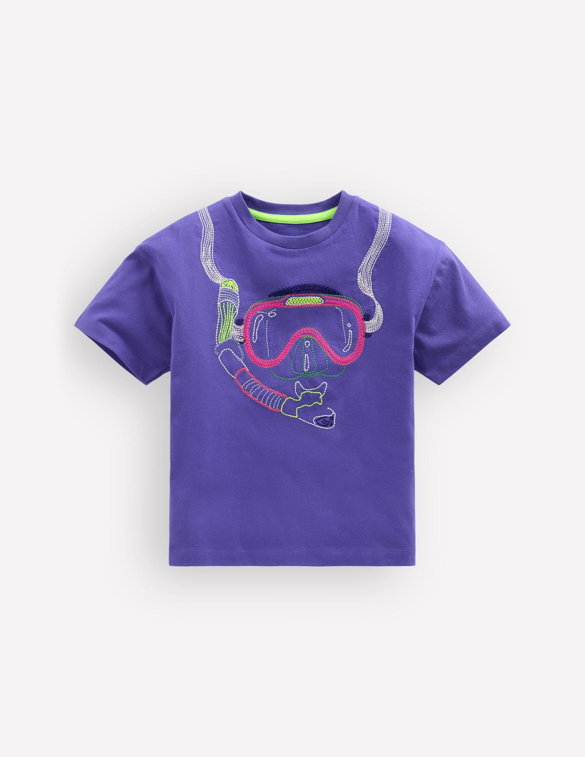 Easy T-Shirt mit Applikation-Blauregen Schnorchel-1
