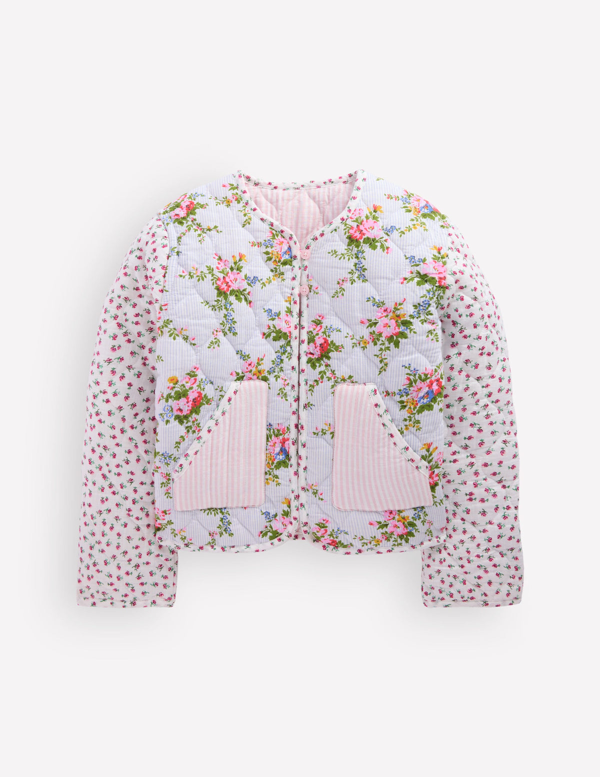 Wendbare Steppjacke-Kuddelmuddel-Blumenmuster-1
