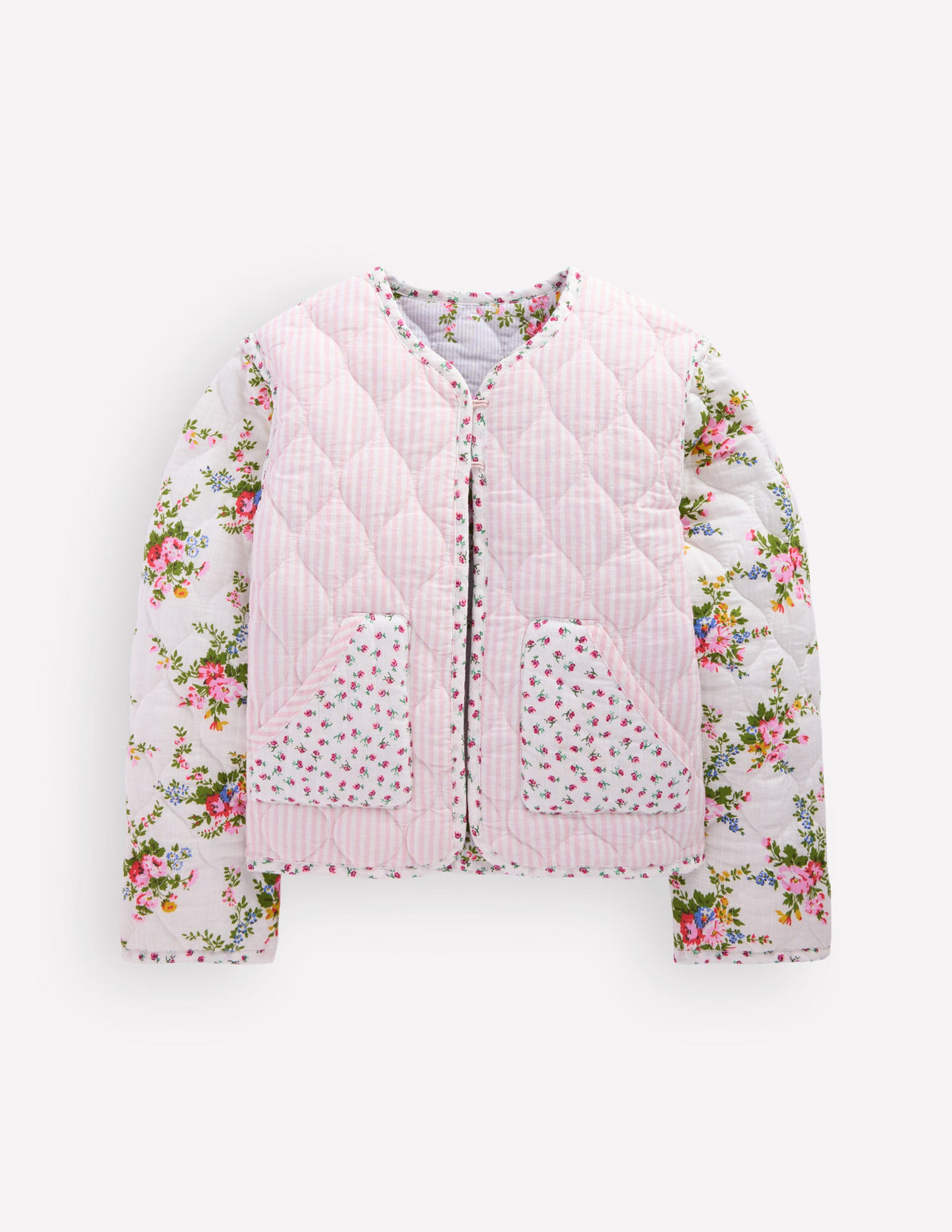 Wendbare Steppjacke-Kuddelmuddel-Blumenmuster - Image 4