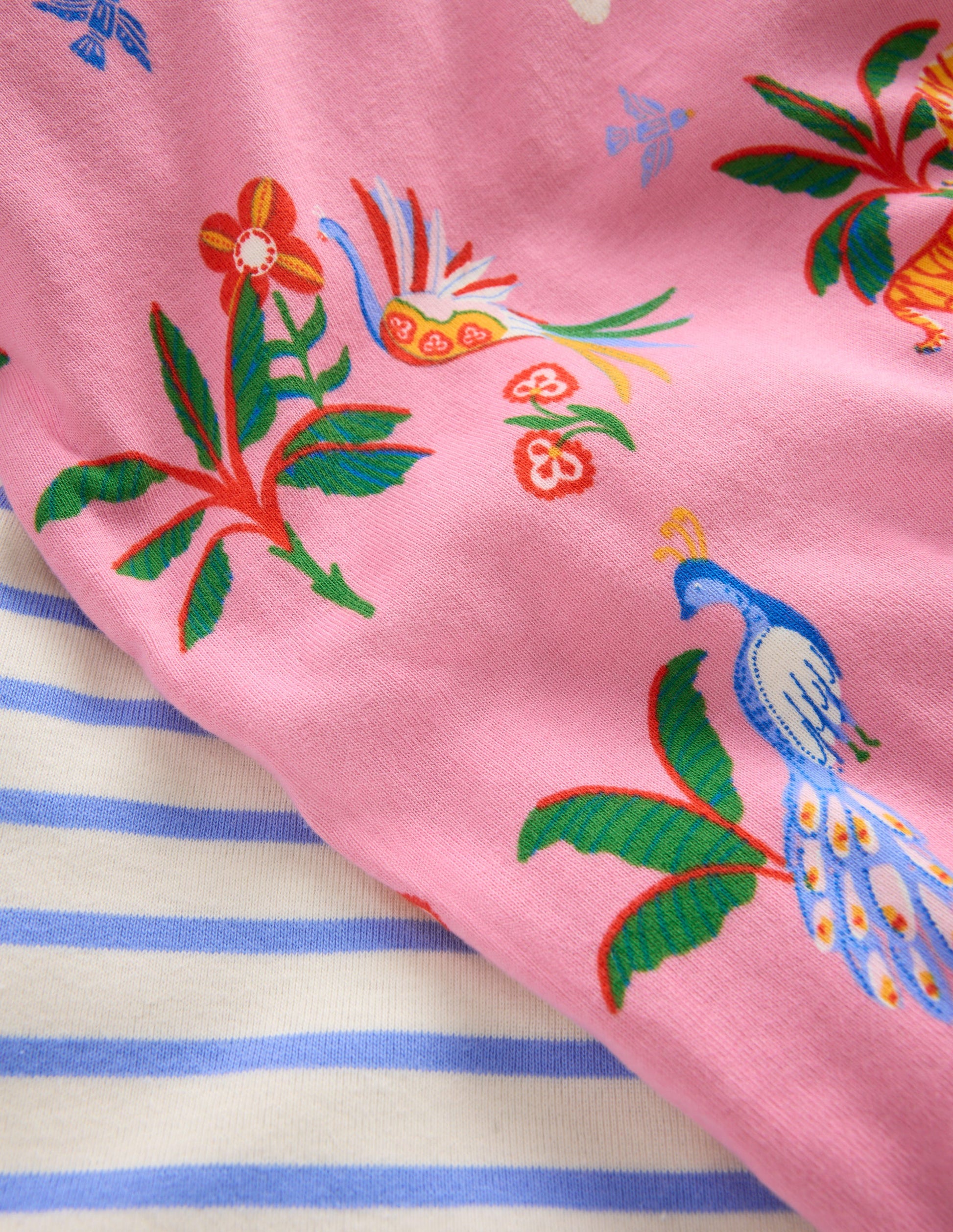 2 pyjamas courts-Licorne rose-3