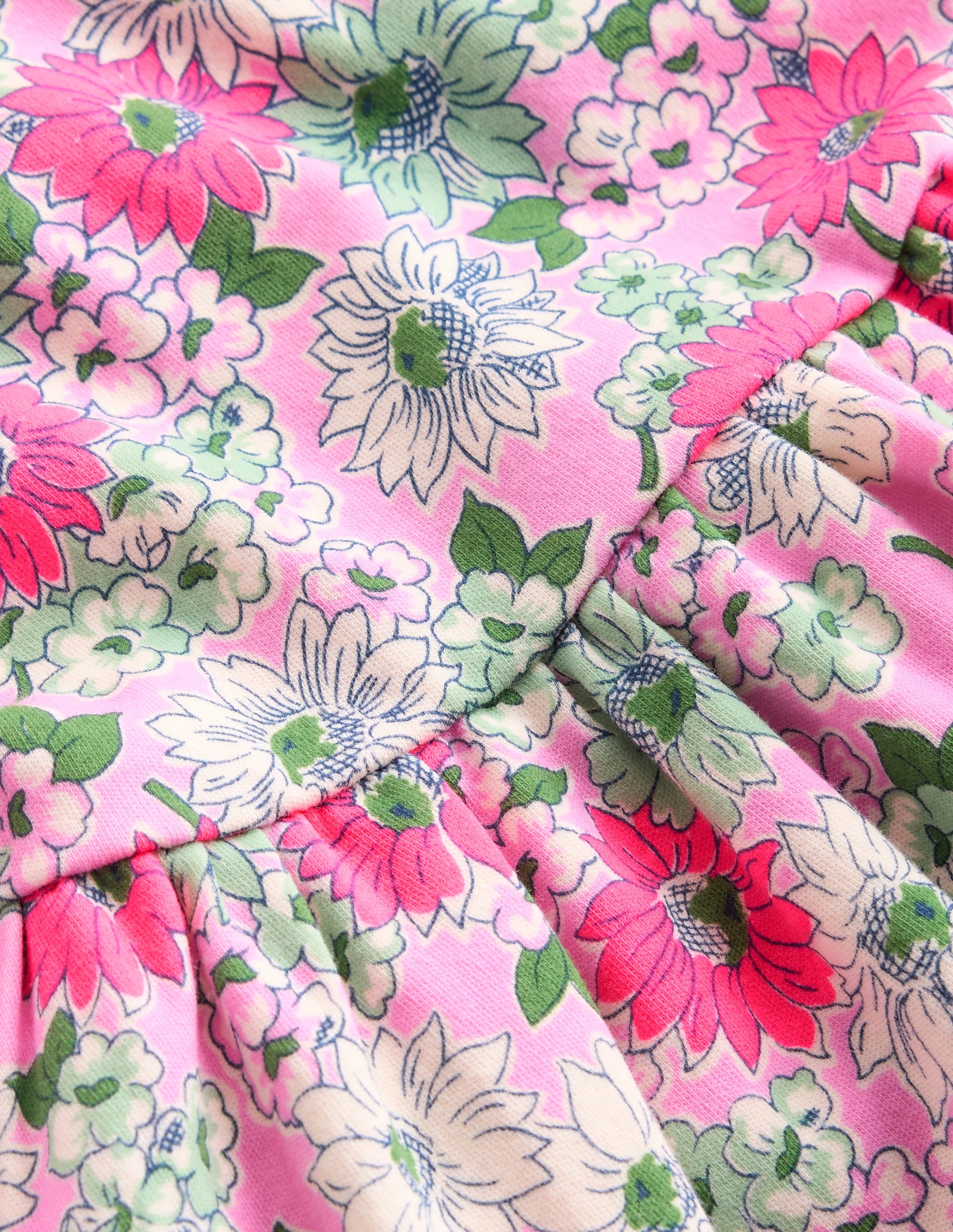 Tellerkleid aus Jersey-Pink Geblümt - Image 7