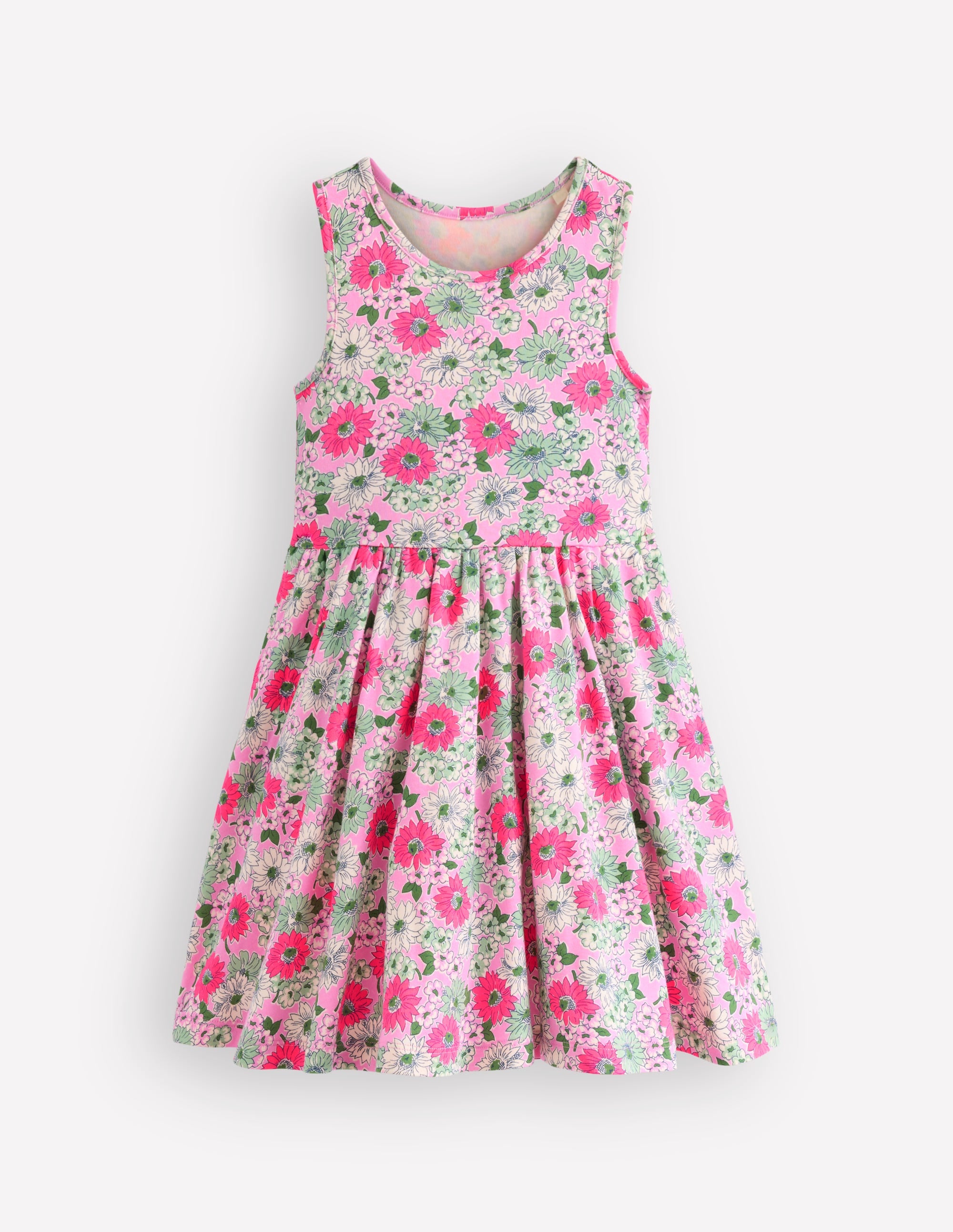 Tellerkleid aus Jersey-Pink Geblümt - Image 5