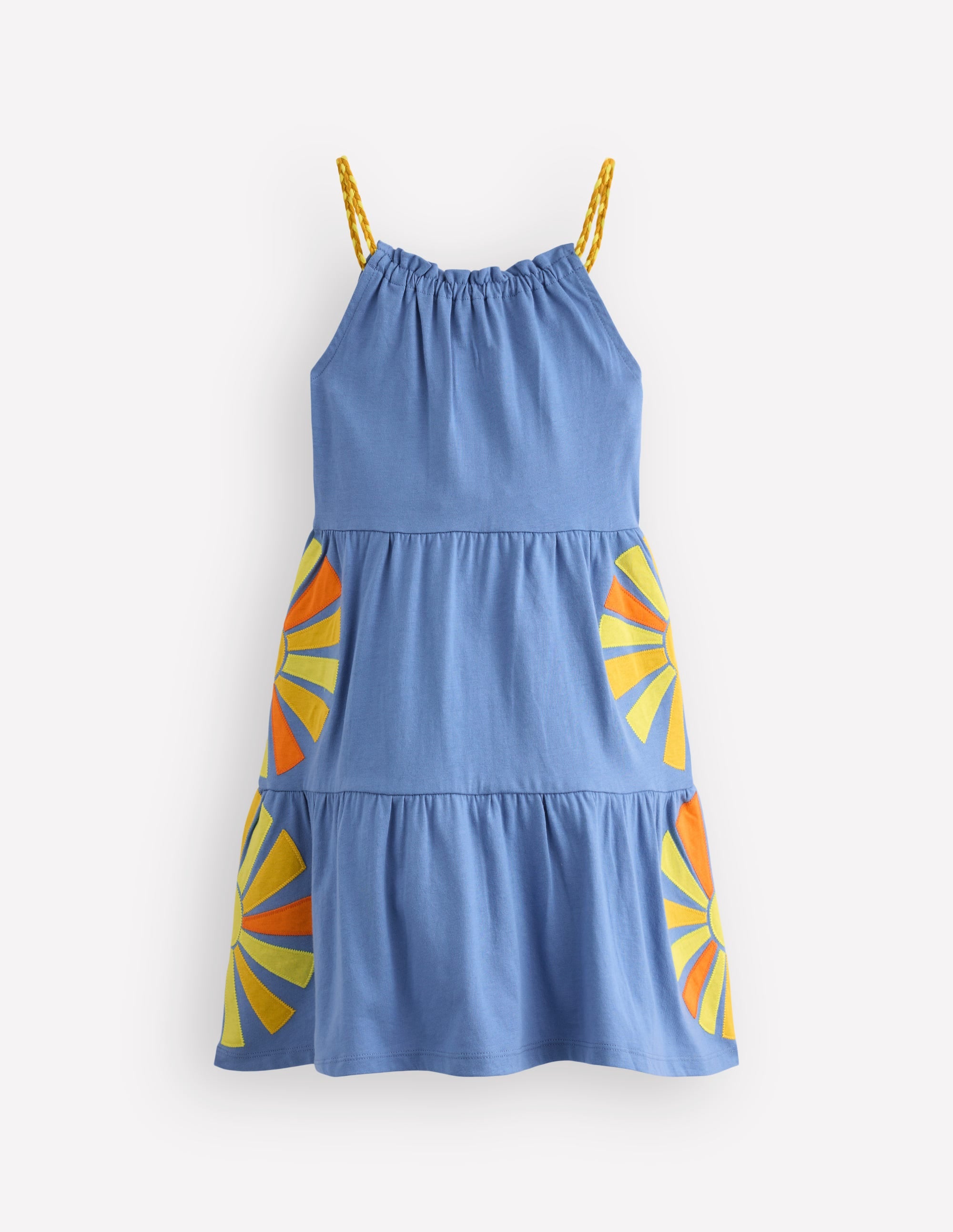 Enola Jerseykleid mit Applikation-Salzblau Sonnenstrahlen - Image 2