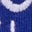 Top à volants brodé-Broderie bleu vif