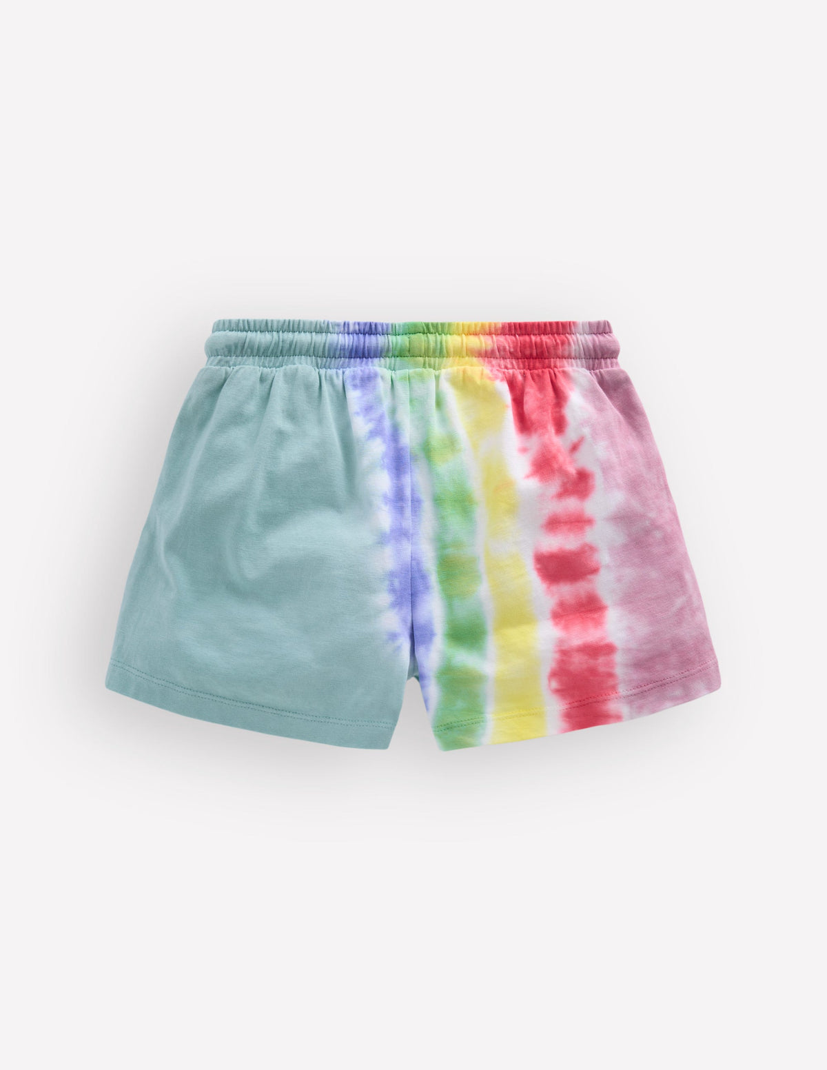 Shorts mit Batikmuster und Logo-Morgenblau Regenbogen - Image 2