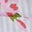 Ballonkleid mit gerafftem Oberteil-Ameisenrosa mit Streifen
