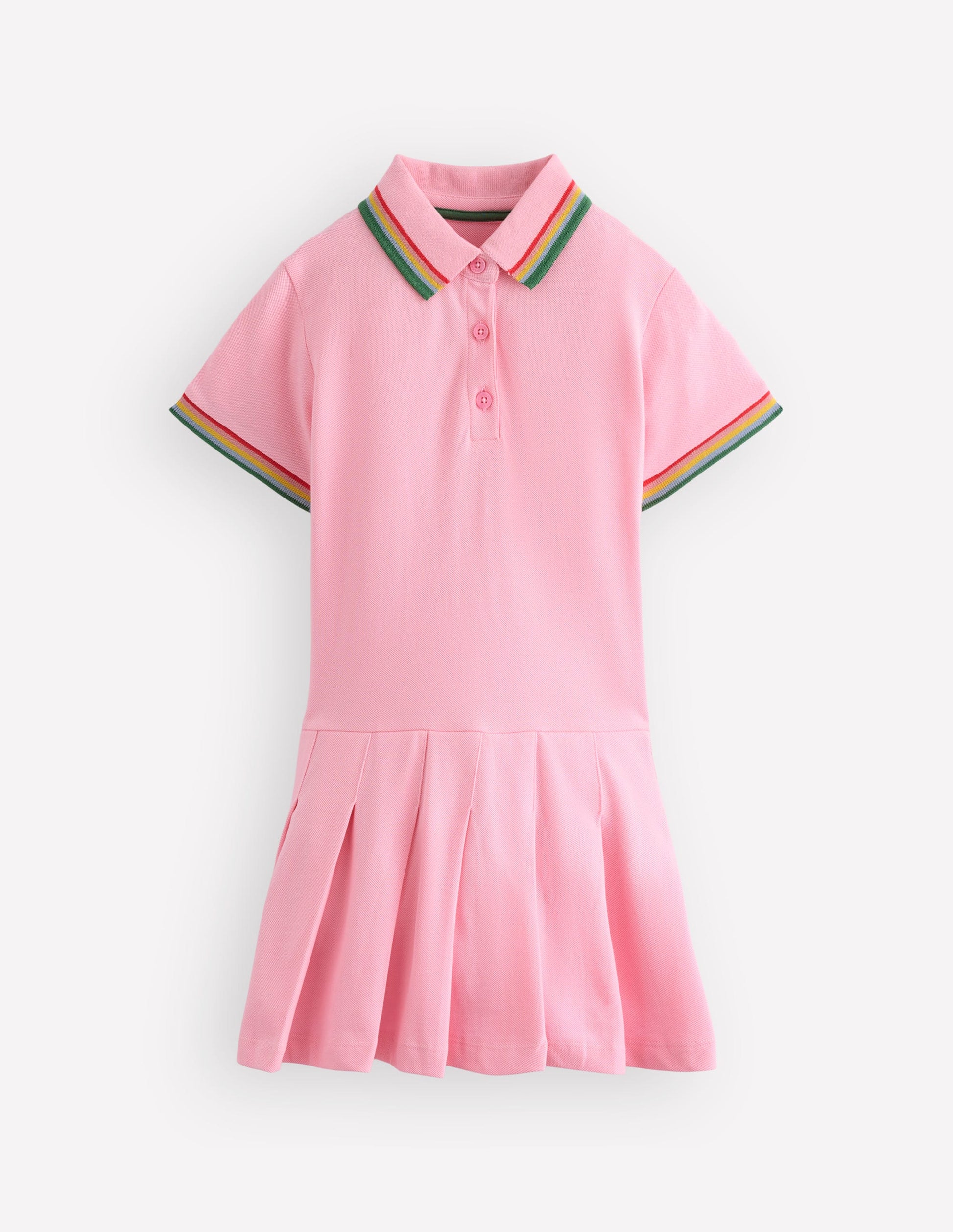 Jersey-Kleid mit Plissee-Rock-Mandelblütenrosa-3