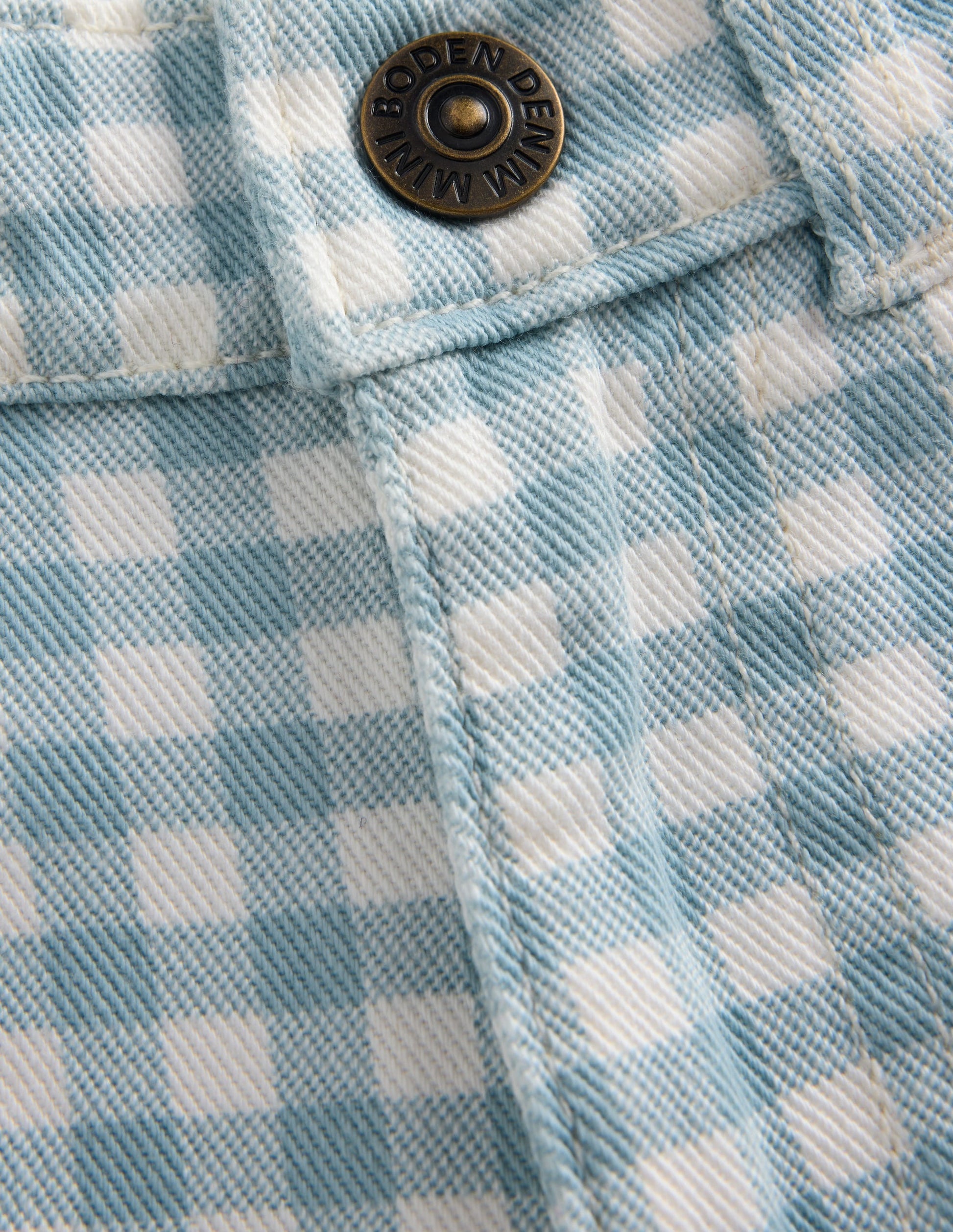 Caprihose-Blau Karo-6