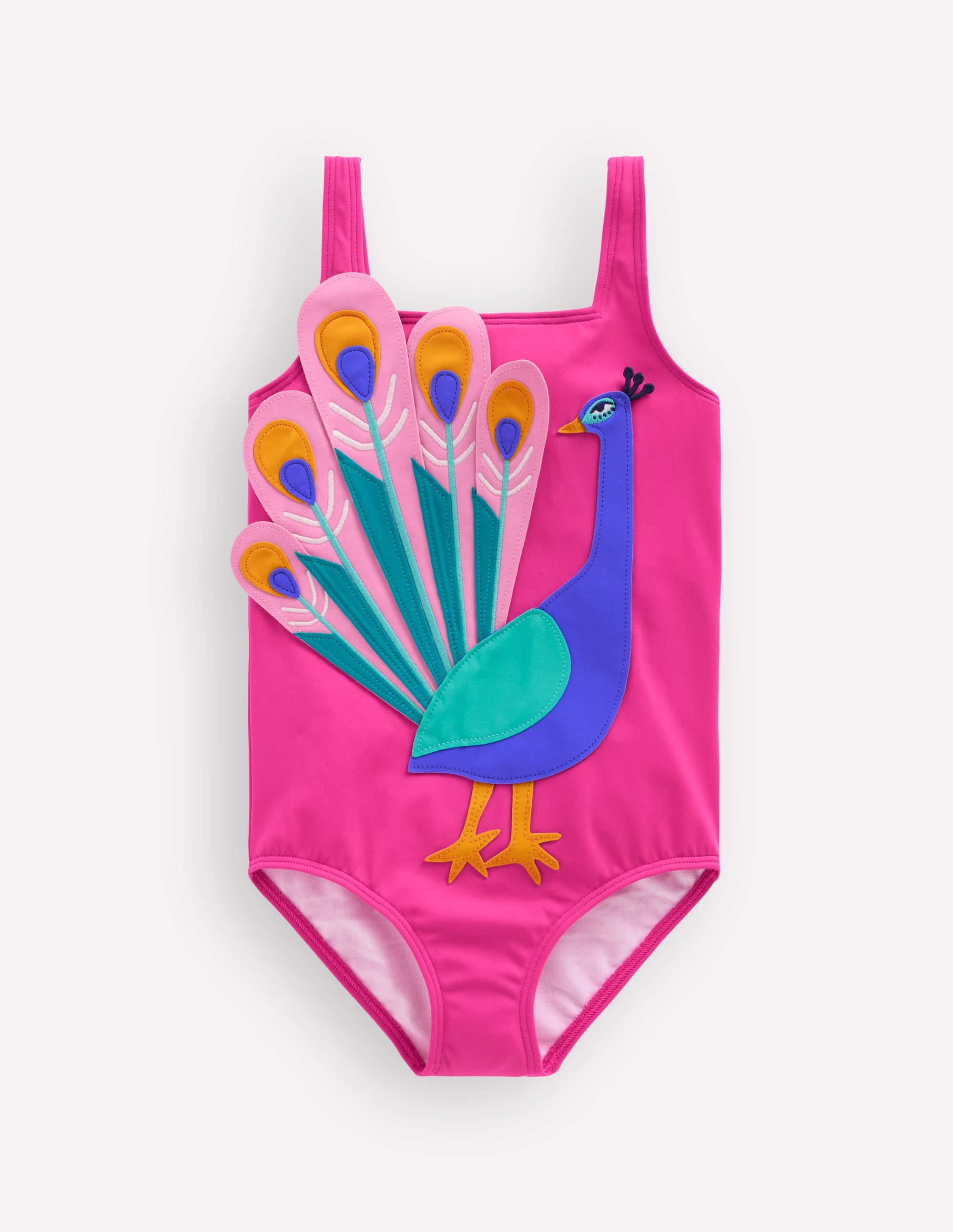 Maillot de bain à appliqué-Paon rose - Image 2