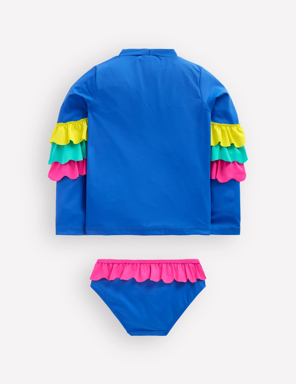 Badeshirt-Set mit Applikation-Azurblau Papageien - Image 3