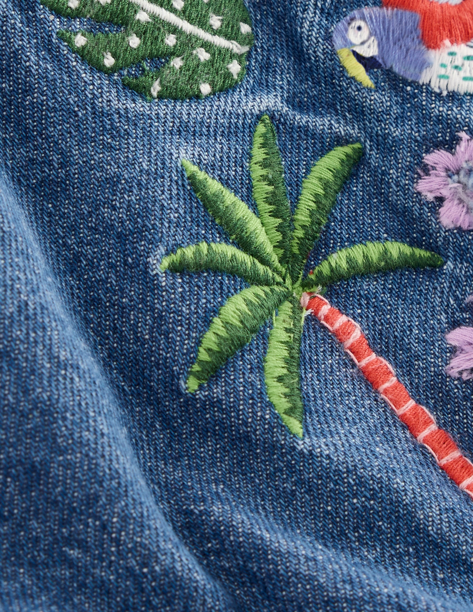 Bestickter Spielanzug-Medium Vintage Denim Bestickt - Image 4