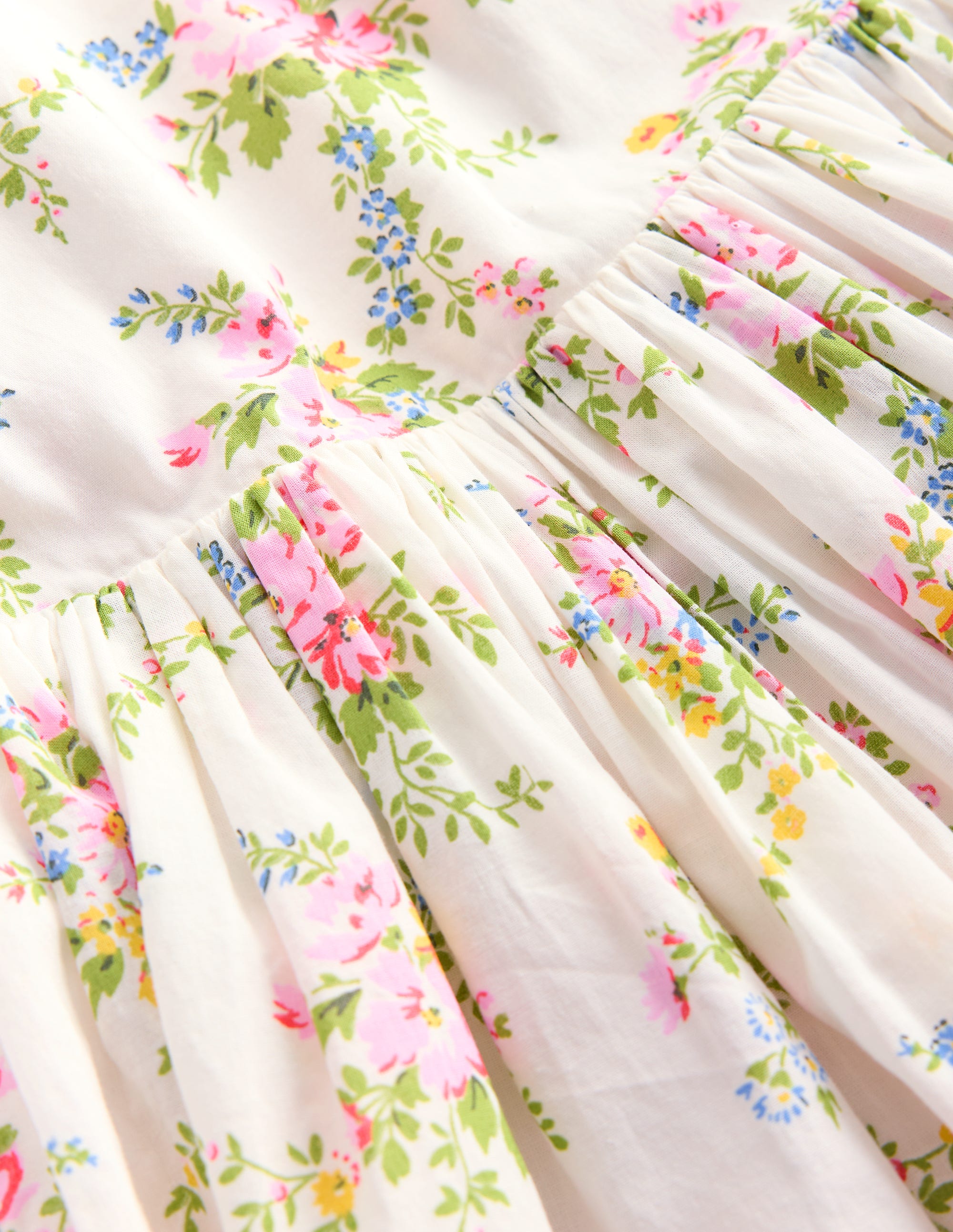 Kleid mit Lochstickerei am Rücken-Sanftes Naturweiß Rosa - Image 3