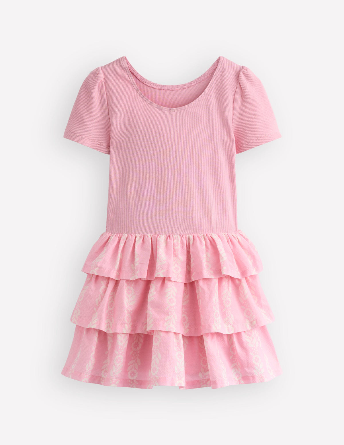 Rara Kurzärmliges Jerseykleid-Blütenrosa Blütenrebe - Image 2