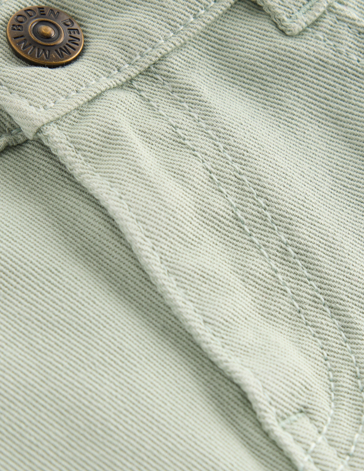 Gewebte Shorts mit Umschlag-Blassgrün - Image 3