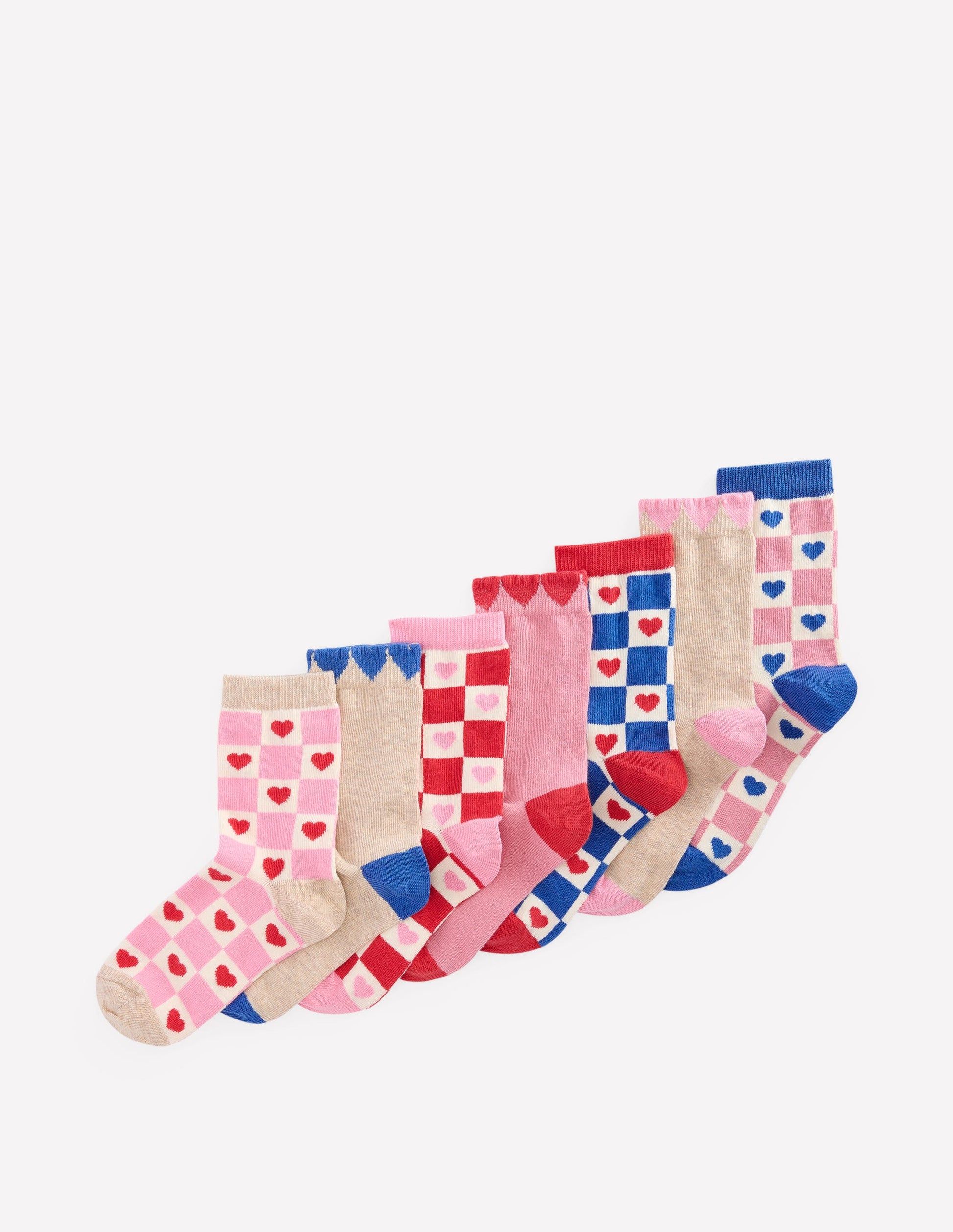 Socken im 7er-Pack-Herzen-1