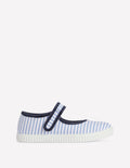 Mary Janes aus Canvas-Bunt