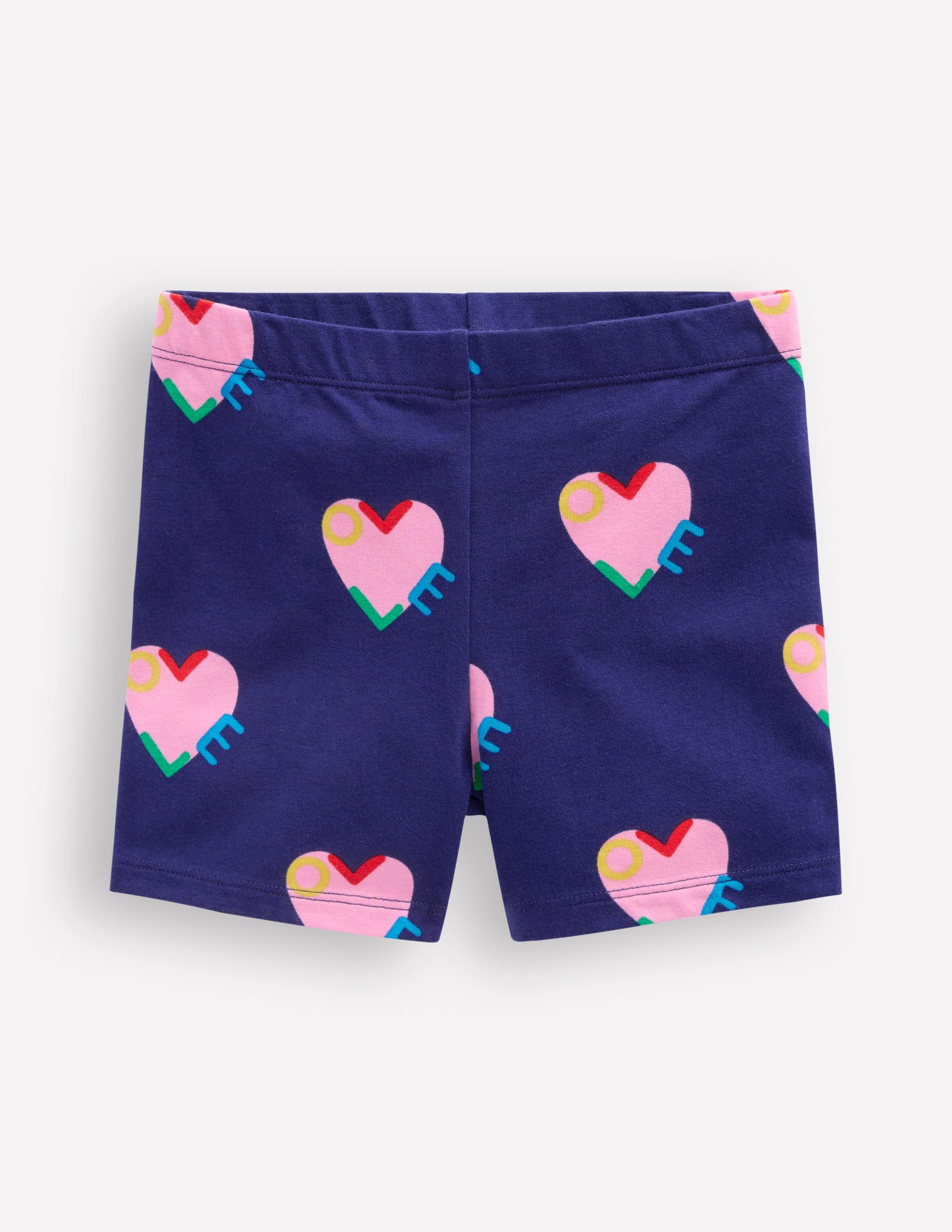 Radlerhose-Marineblau Liebesherzen-1