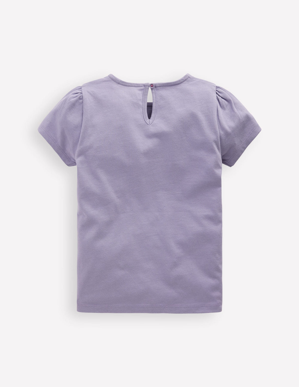 Puff Sleeve Superstitch Top-Purple Butterflies - Image 2