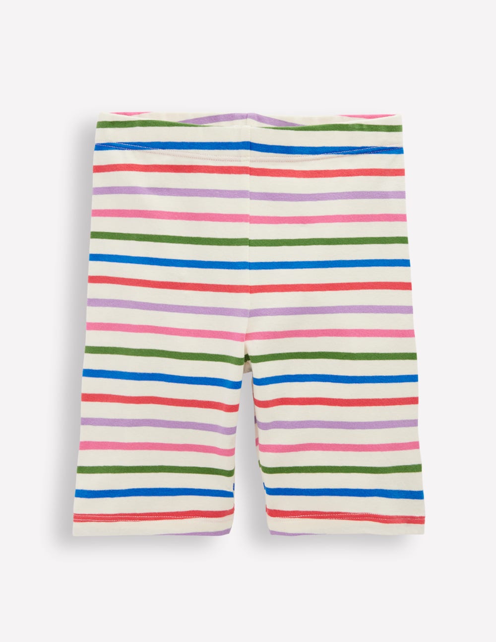 Radlerhose-Ackerbohnengrün/Pink, Gestreift-1